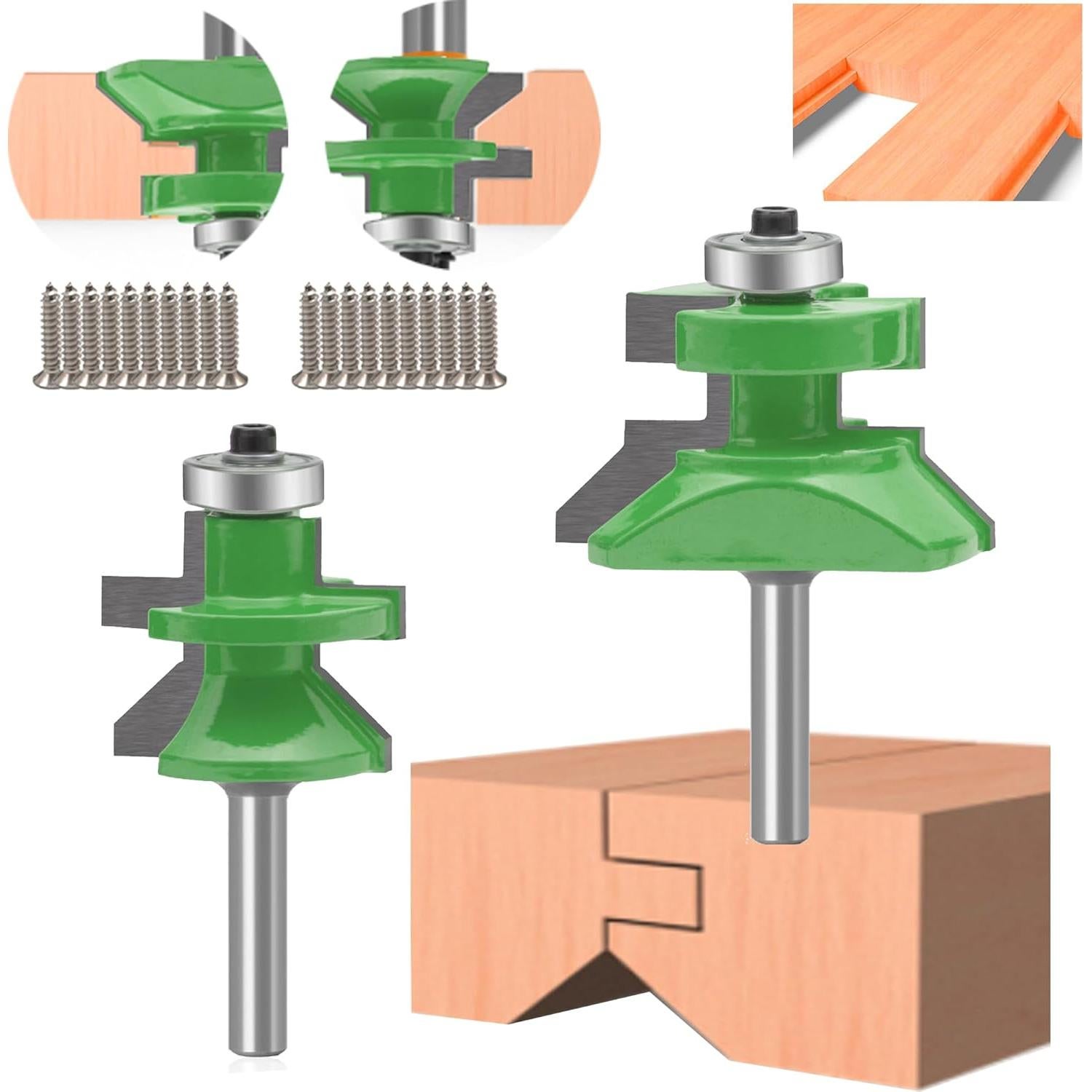 Fresa Router TAIWAIN 1/4" Mango Acero YG6 para Carpintería