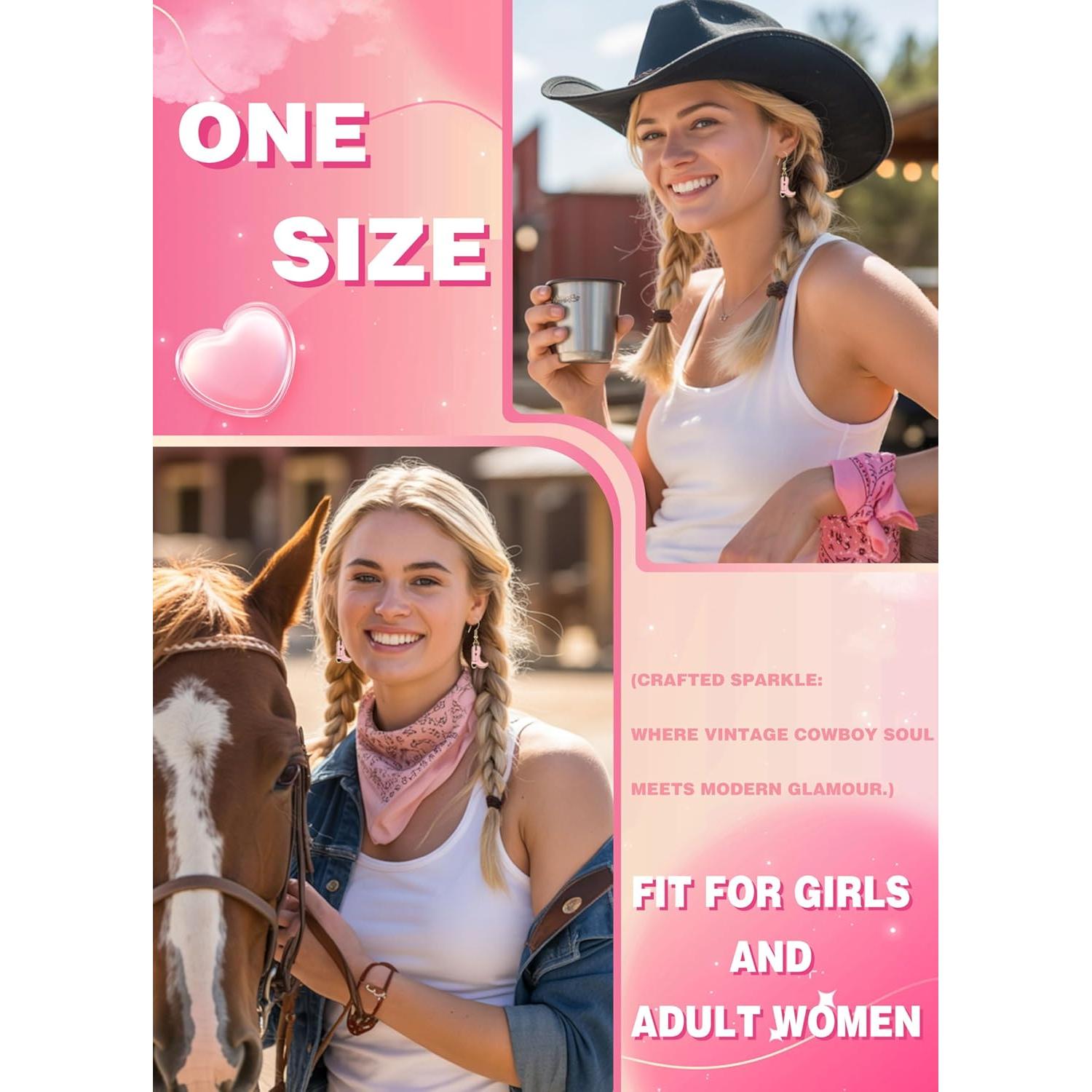 Pendientes de Botas Vaqueras de Esmalte para Mujeres - Accesorios