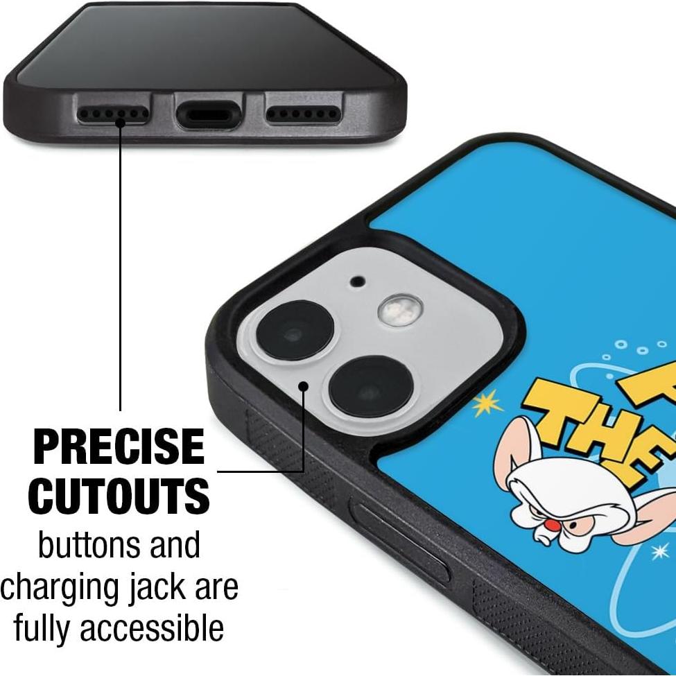 Funda Protectora Slim Fit Pinky y el Cerebro para iPhone 12 Pro