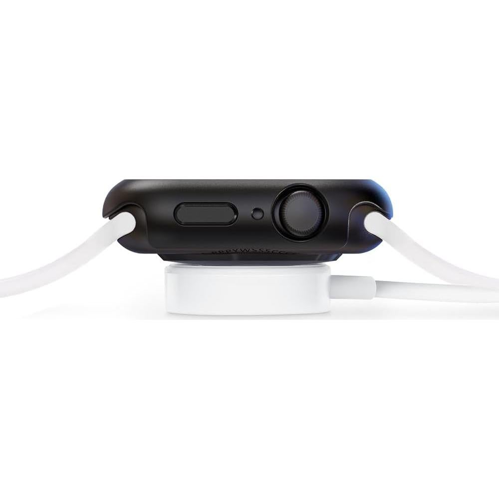 HANKN 6 Pack Hard Case for Apple Watch Series 6 5 4 SE 40mm Tempered Glass Screen Protector Case, Full Protective Cover Ultra-thin Shatterproof Matte Shell Shockproof Iwatch Bumper (40mm)