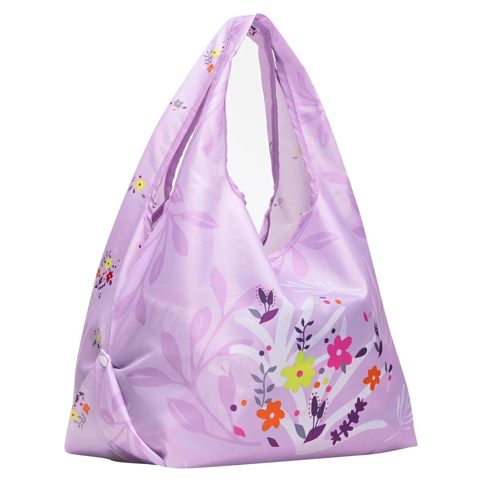 Bolsa de Compras Reutilizable Blueberry Pet Floral Lavanda 22.68 kg