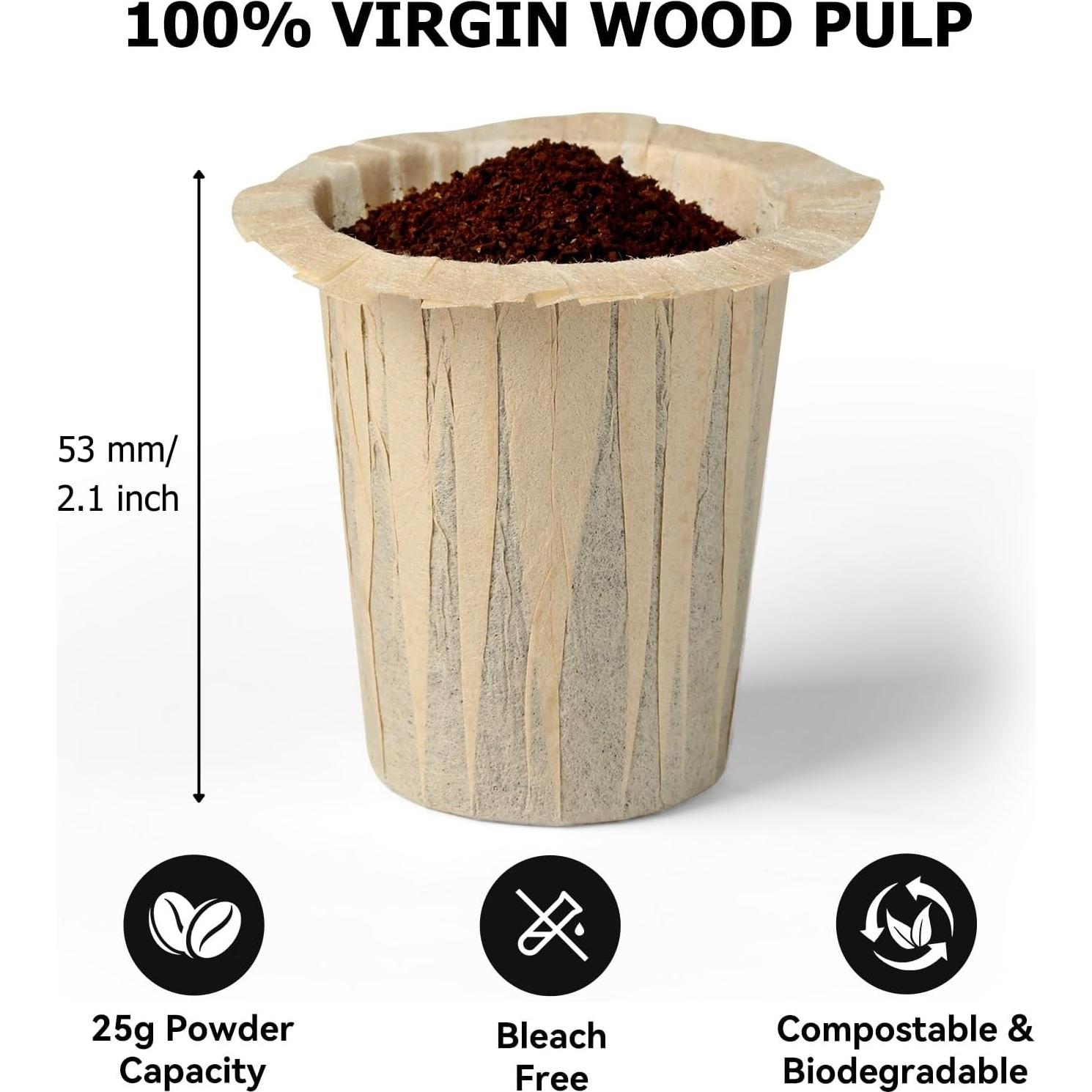 Filtros de café desechables Fanativita 100 unidades sin blanquear