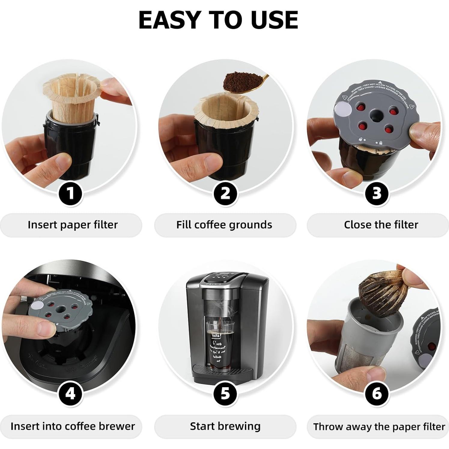 Filtros de café desechables Fanativita 100 unidades sin blanquear