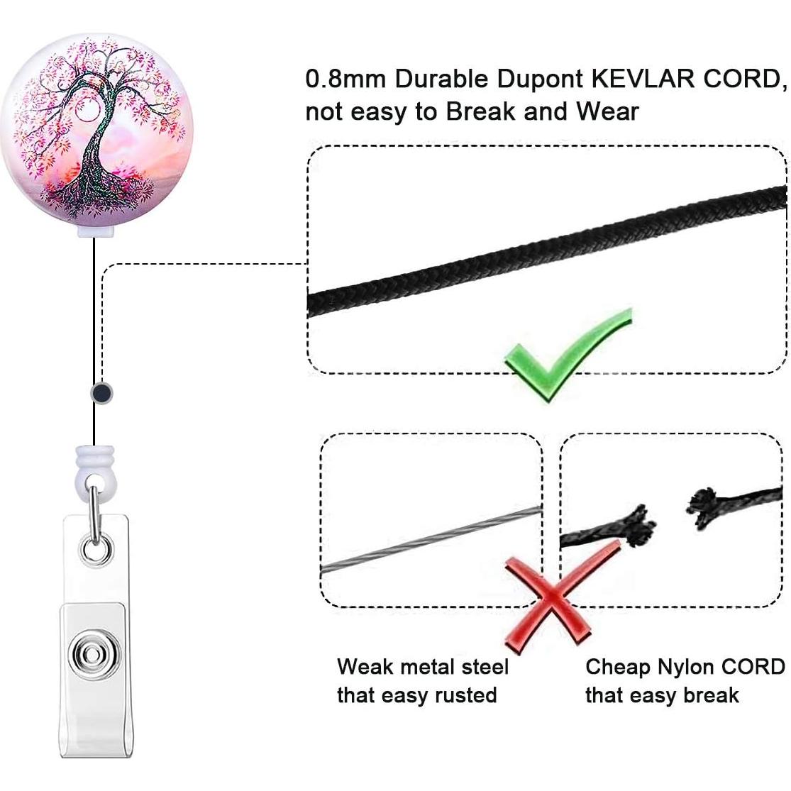 Ruedas de Insignia Retráctiles WoEluone Árbol de la Vida 3 Pcs