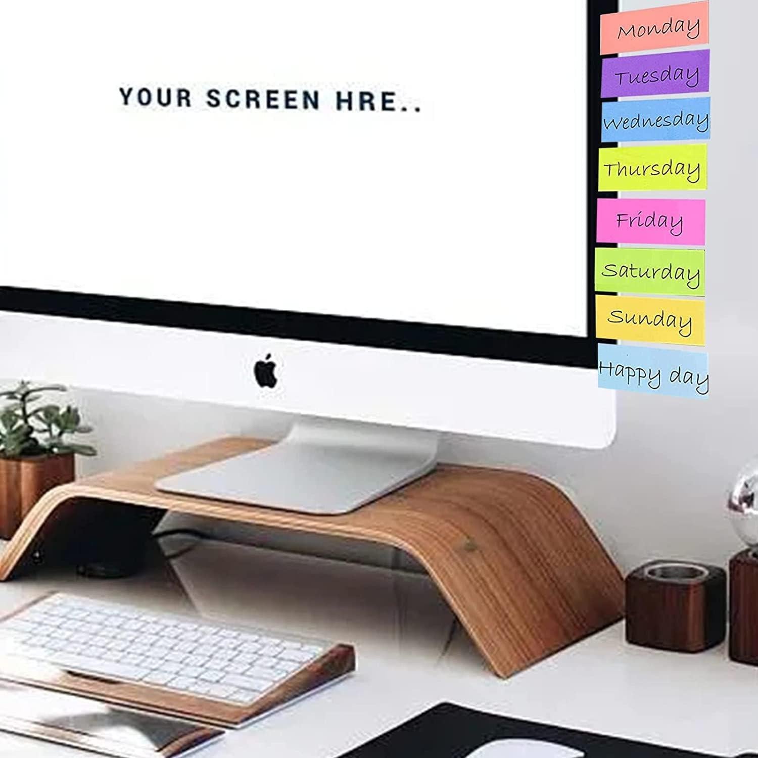 Notas Adhesivas 1600 Hojas 76x26mm Dogmoon 8 Colores