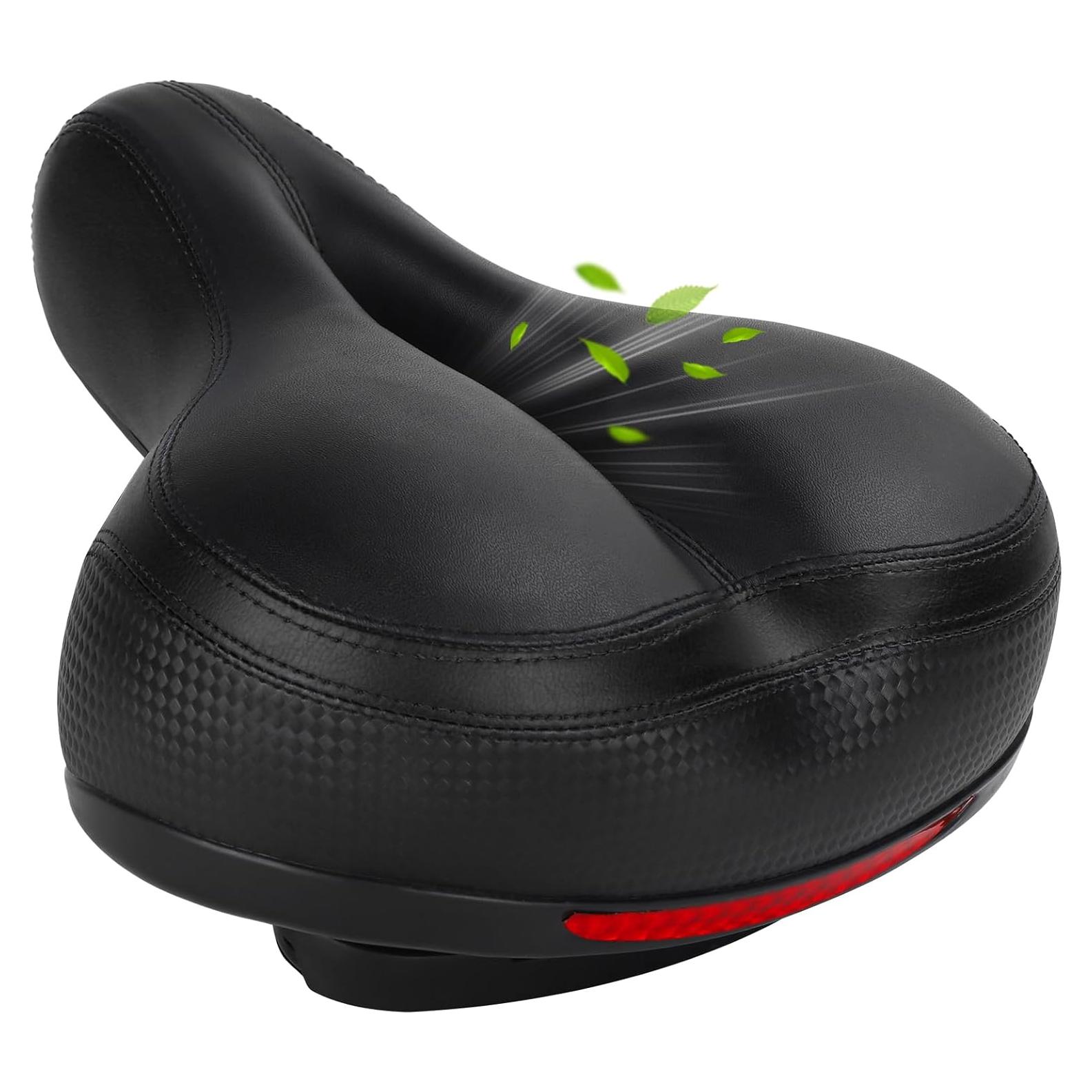 Cojín de Asiento de Espuma con Memoria TONBUX Negro - Sillín Impermeable para Bicicletas