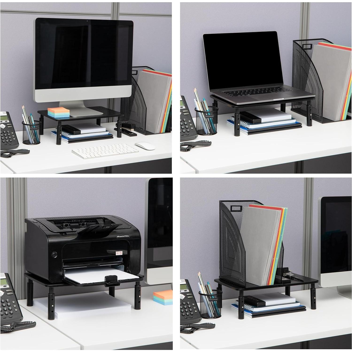 Soporte para Monitor Mind Reader Ajustable Metal Negro 19.96 kg