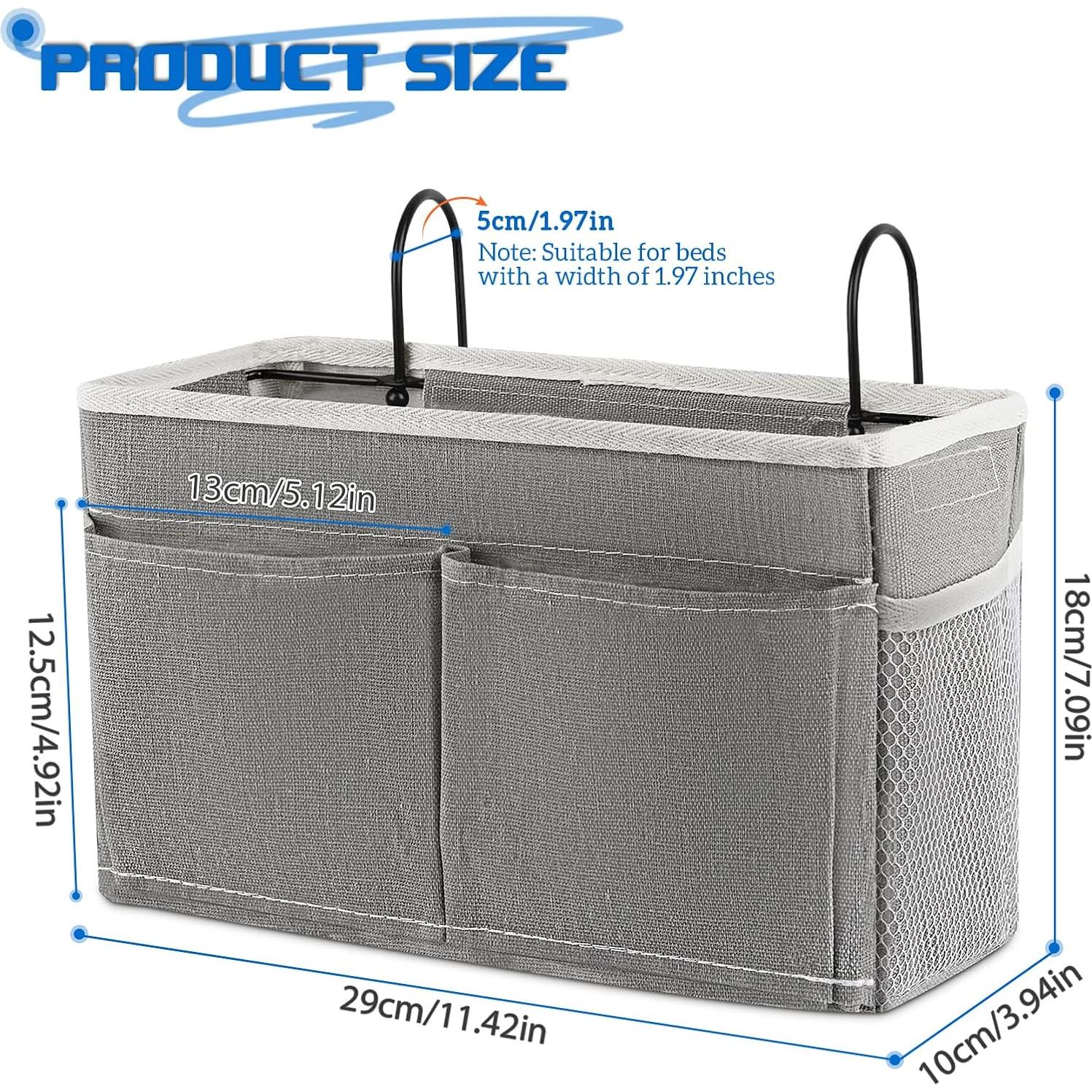 Cesta de Almacenamiento Colgante Retyion 2Pack Gris para Dormitorio