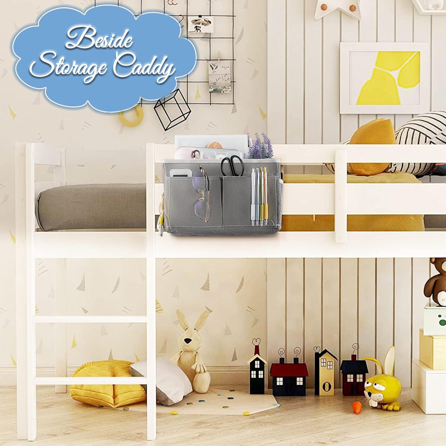 Cesta de Almacenamiento Colgante Retyion 2Pack Gris para Dormitorio