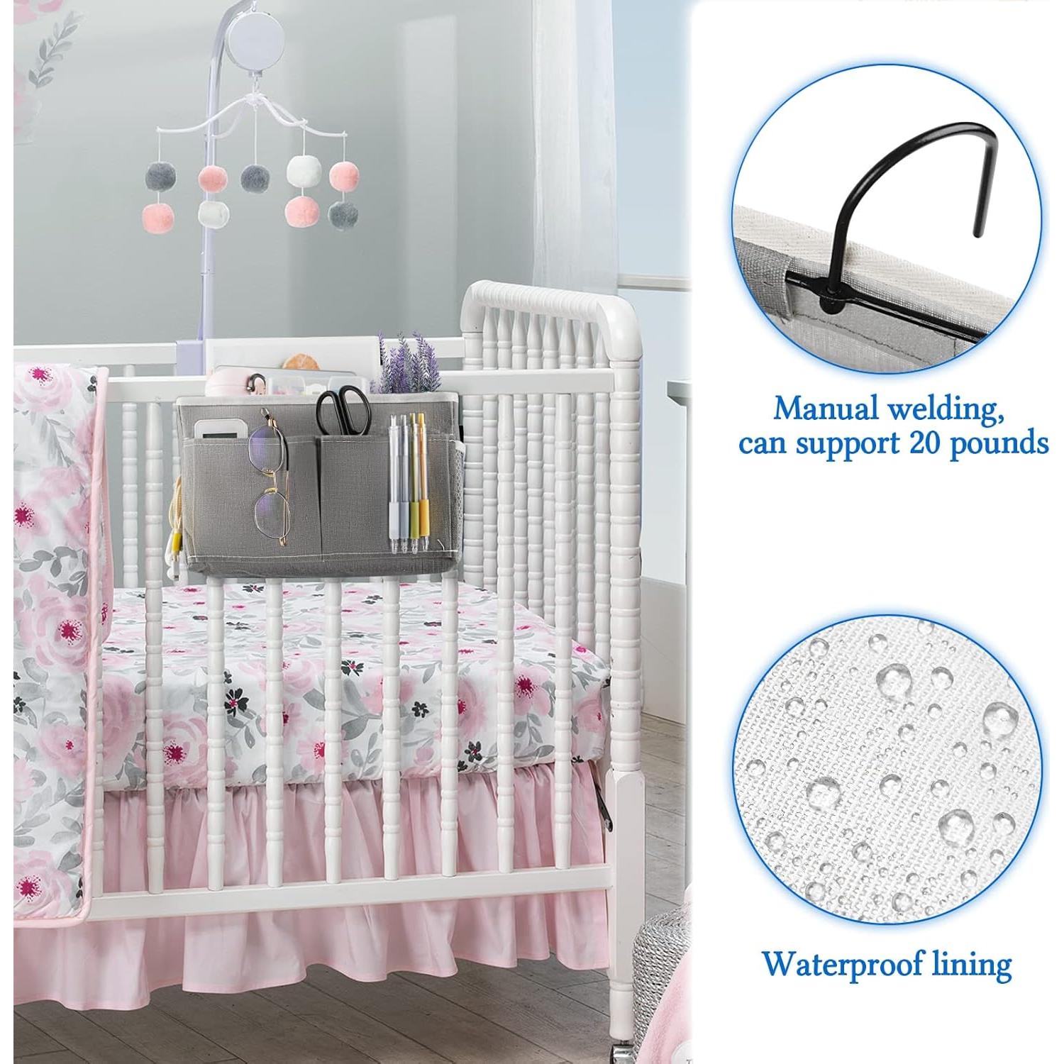 Cesta de Almacenamiento Colgante Retyion 2Pack Gris para Dormitorio