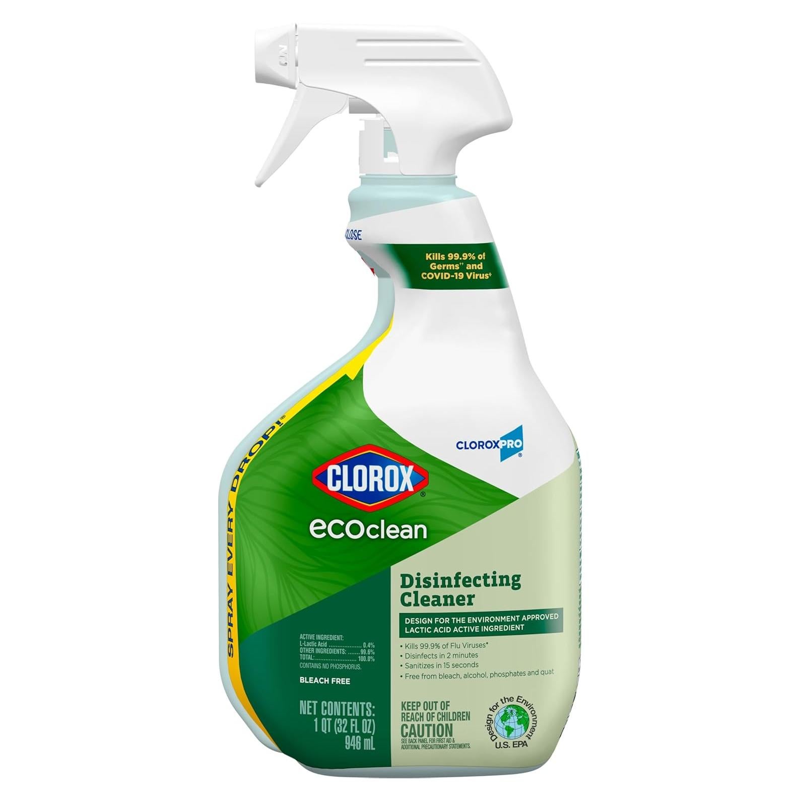 Limpiador Desinfectante Clorox EcoClean 946 ml Sin Blanqueador