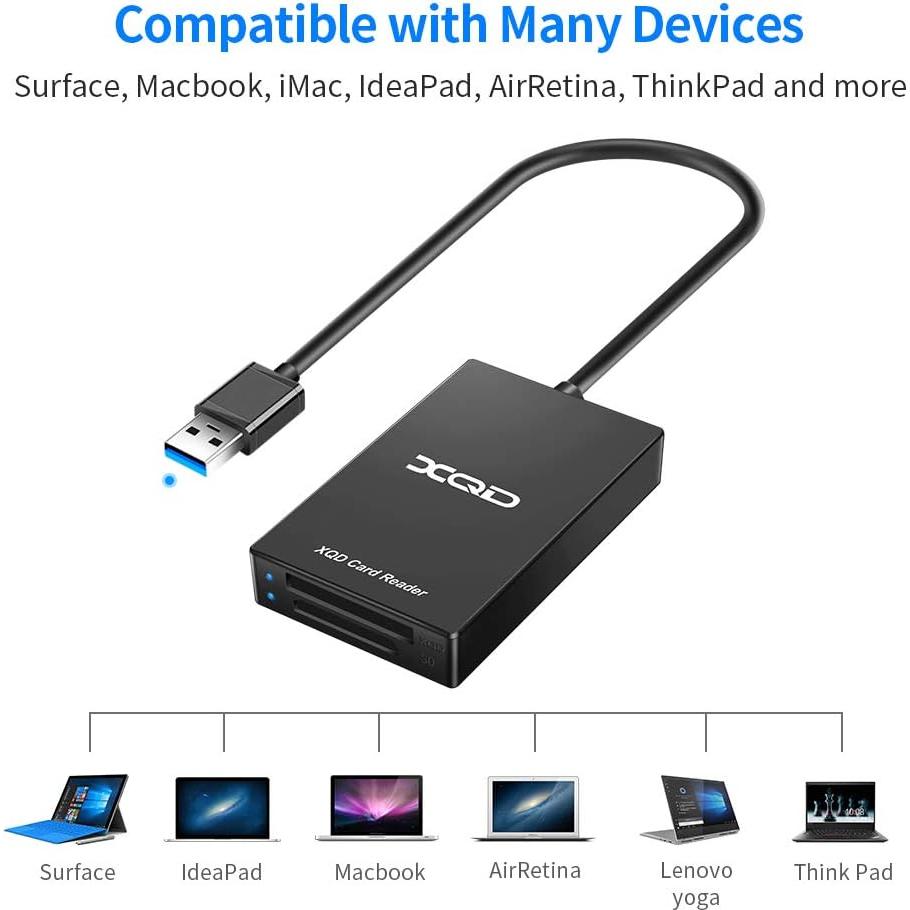 Lector de Tarjetas XQD y SD Rocketek USB 3.0 5Gbps