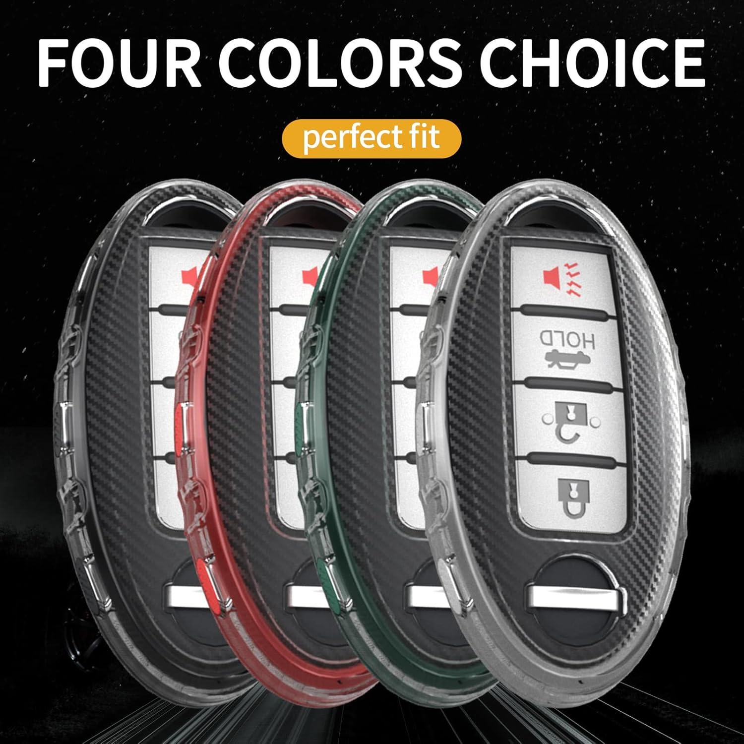 Funda de llavero TANGSEN TPU para Infiniti y Nissan 2-6 botones