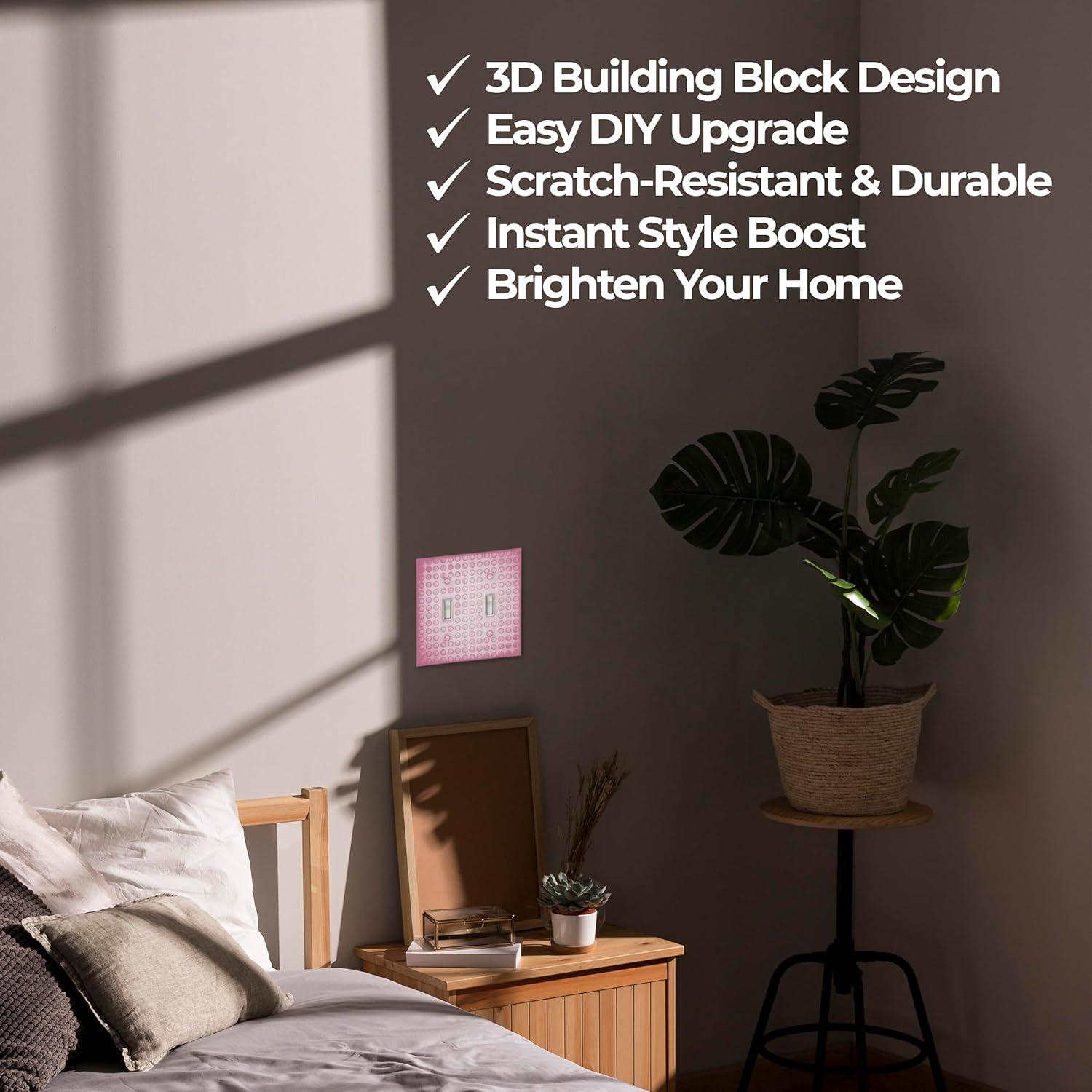 Cubierta de Enchufe 3D Genérico Verde 2 Gang - Diseño Divertido