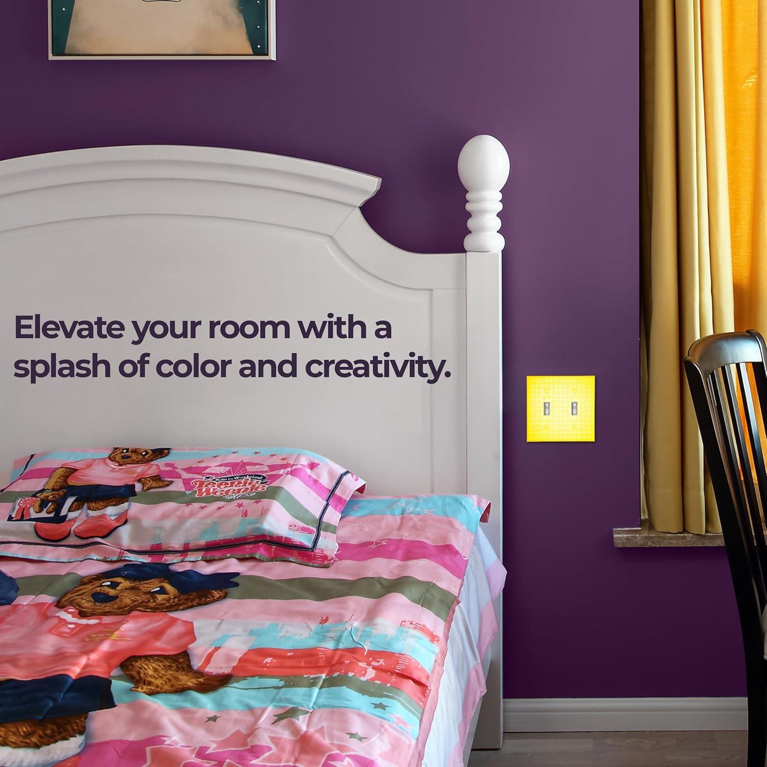 Cubierta de Enchufe 3D Genérico Verde 2 Gang - Diseño Divertido