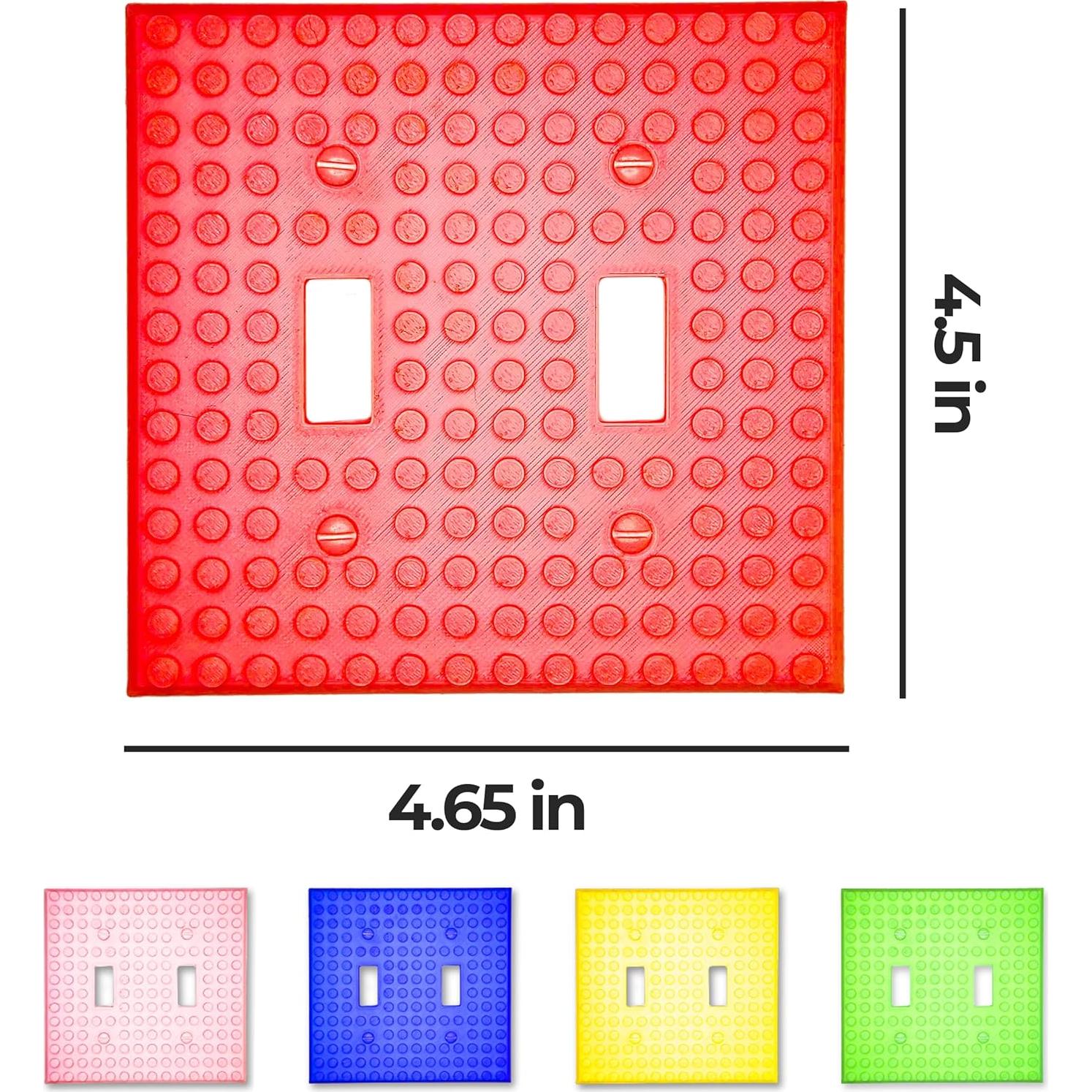 Cubierta de Enchufe 3D Genérico Verde 2 Gang - Diseño Divertido