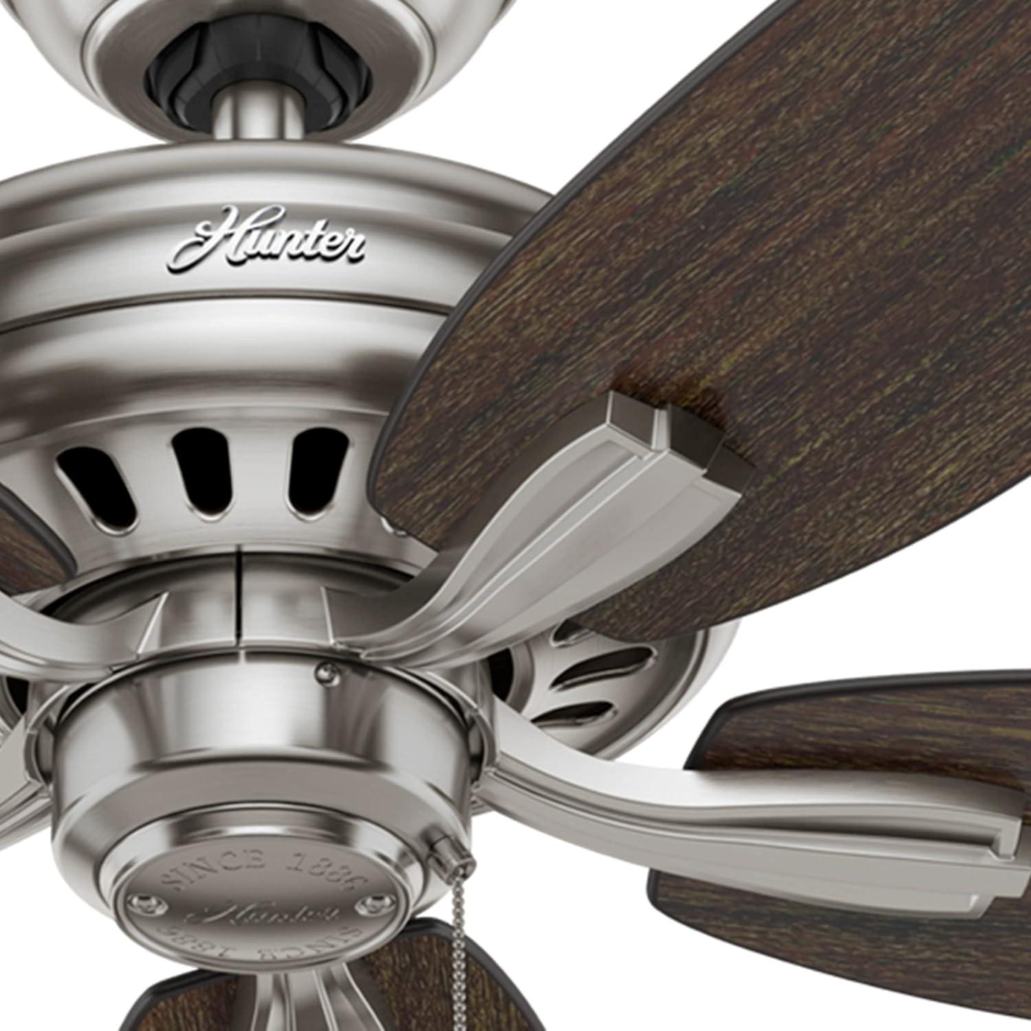 Ventilador de Techo Hunter Newsome 132 cm Níquel Cepillado