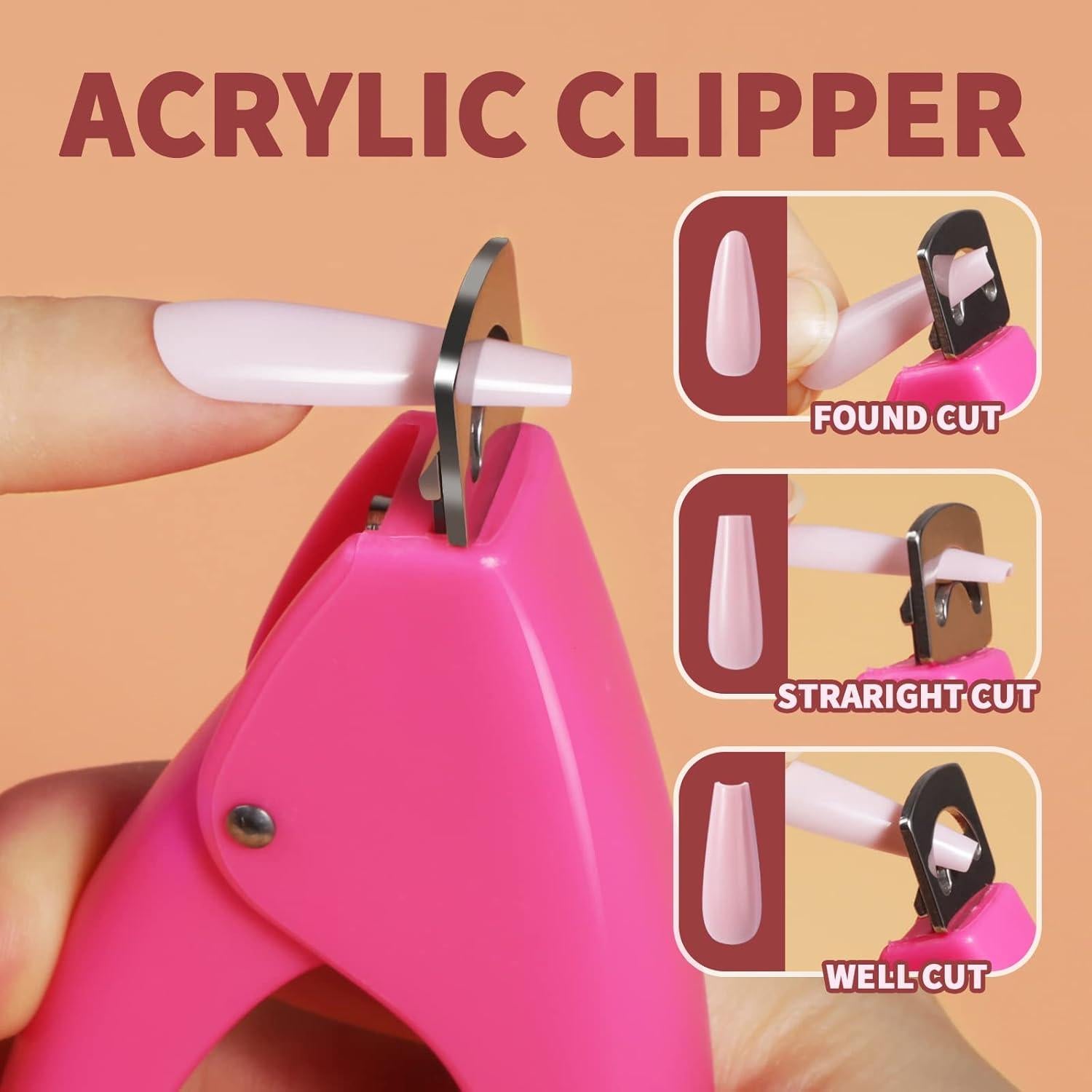 Kit de Uñas Postizas Largas Teenitor - 576 Piezas en 24 Colores