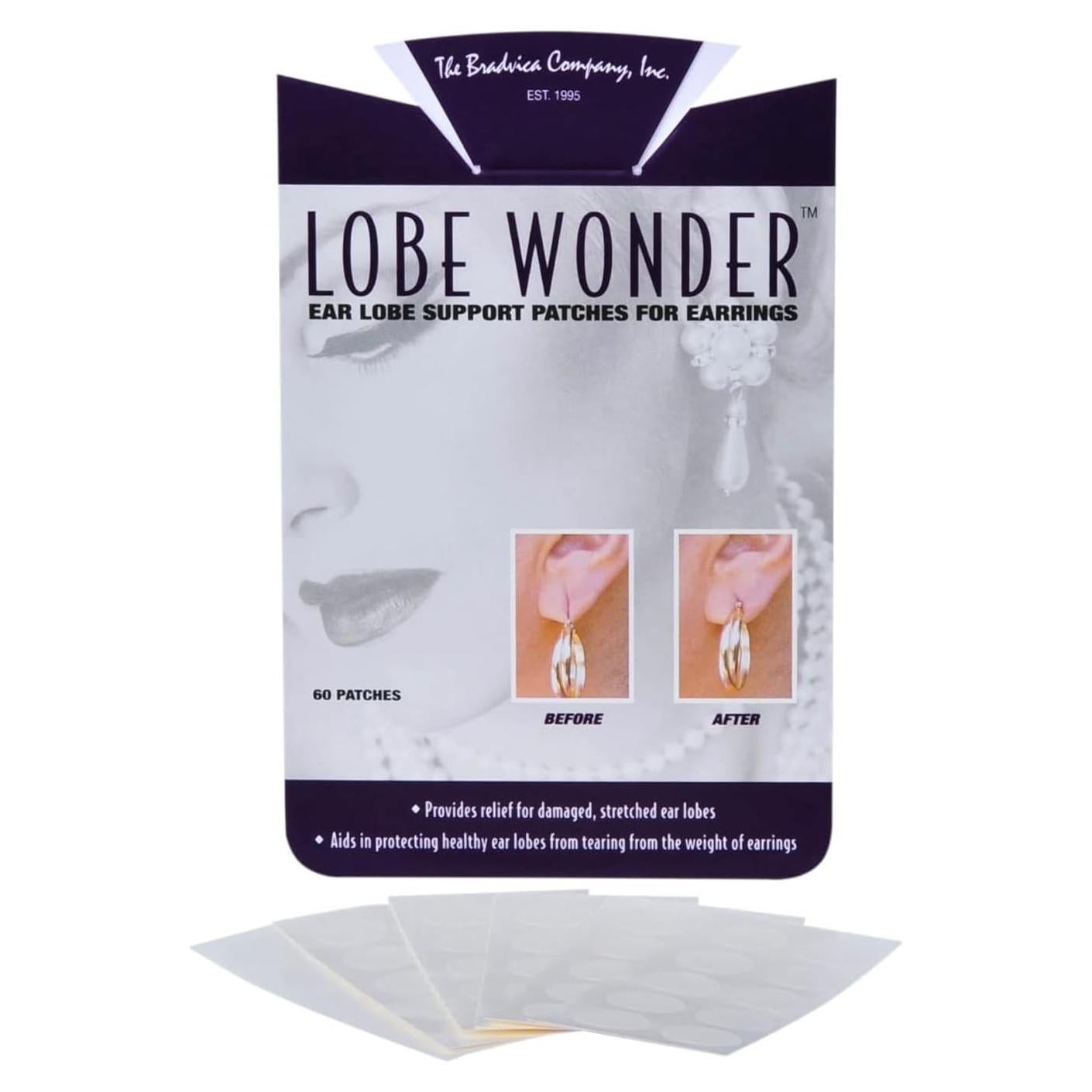 Parches de Soporte para Lóbulo de Oreja Lobe Wonder - 120 Unidades