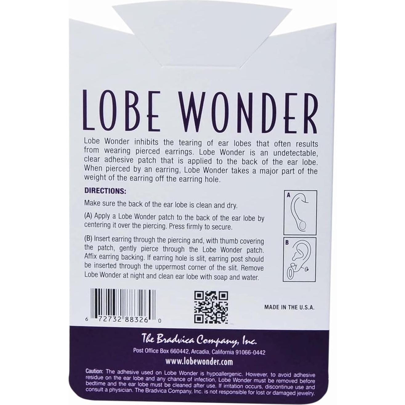 Parches de Soporte para Lóbulo de Oreja Lobe Wonder - 120 Unidades
