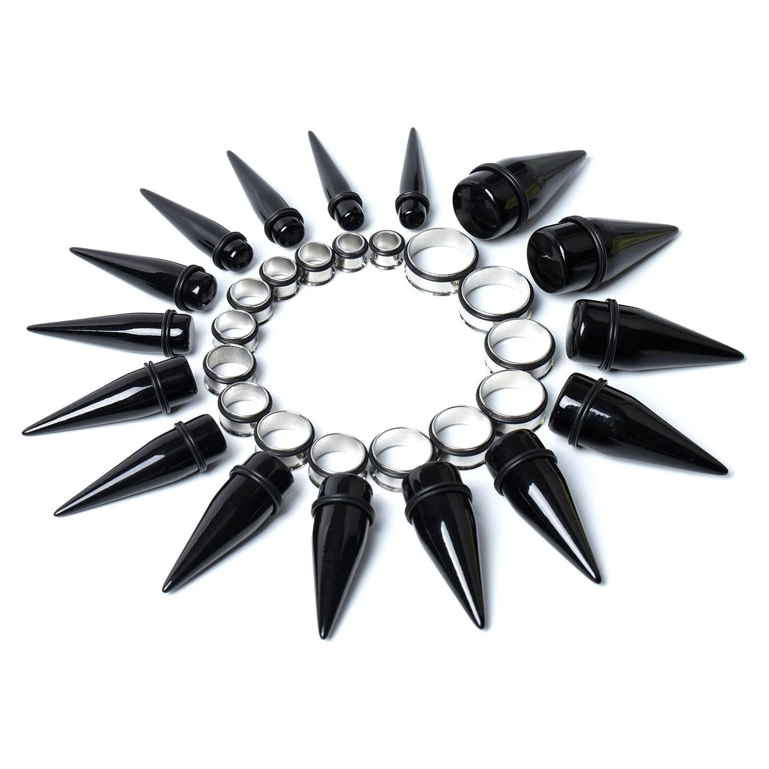 Kit de Estiramiento de Orejas 32 PCS CABBE KALLO 24mm Acero Inoxidable