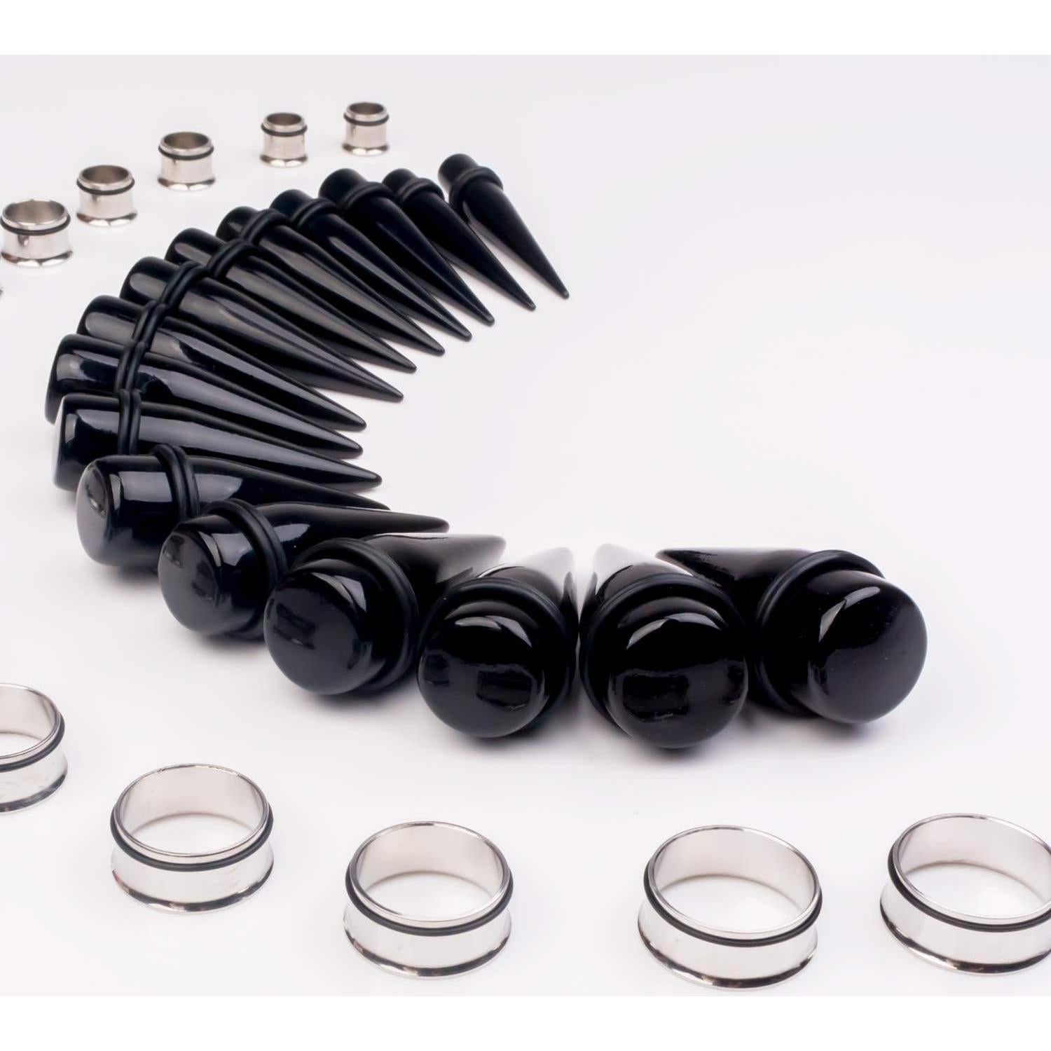 Kit de Estiramiento de Orejas 32 PCS CABBE KALLO 24mm Acero Inoxidable