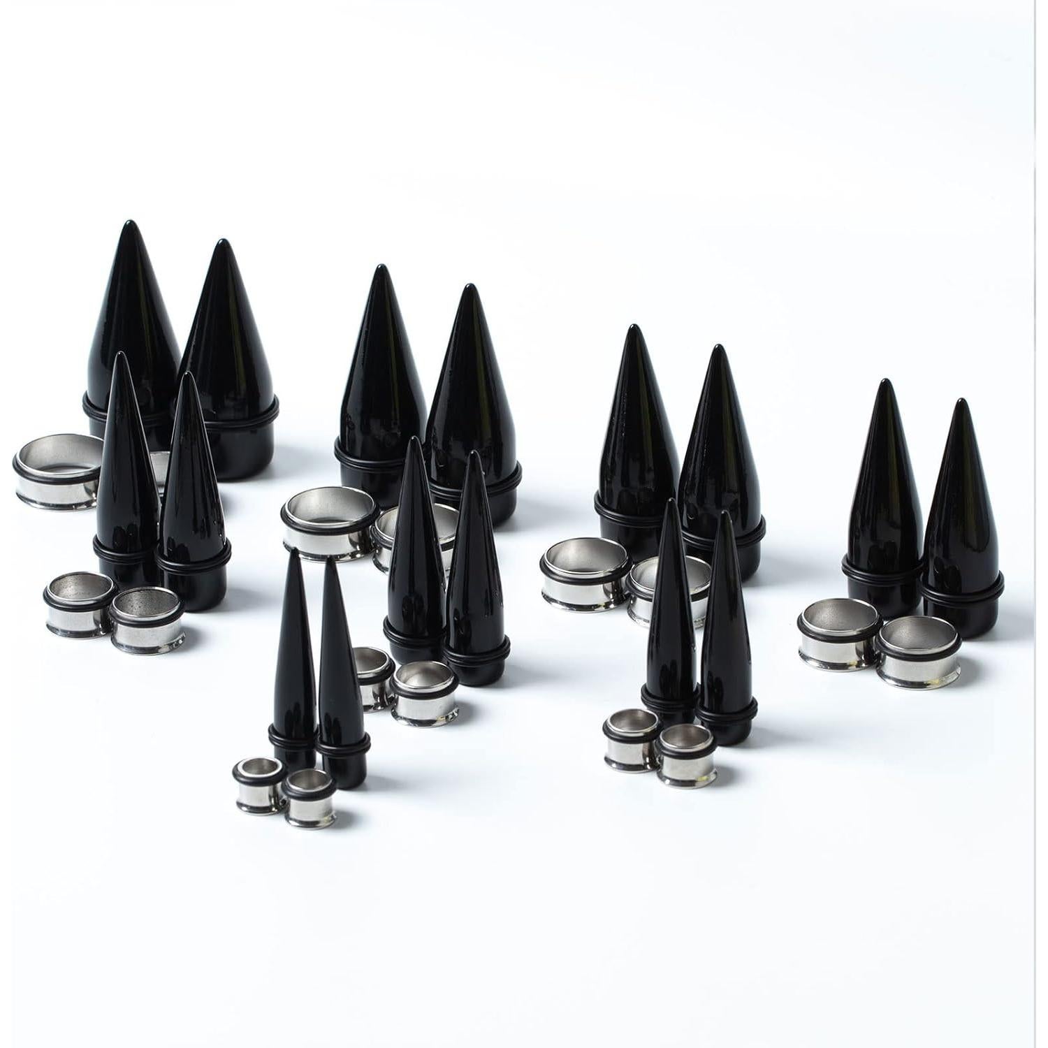 Kit de Estiramiento de Orejas 32 PCS CABBE KALLO 24mm Acero Inoxidable