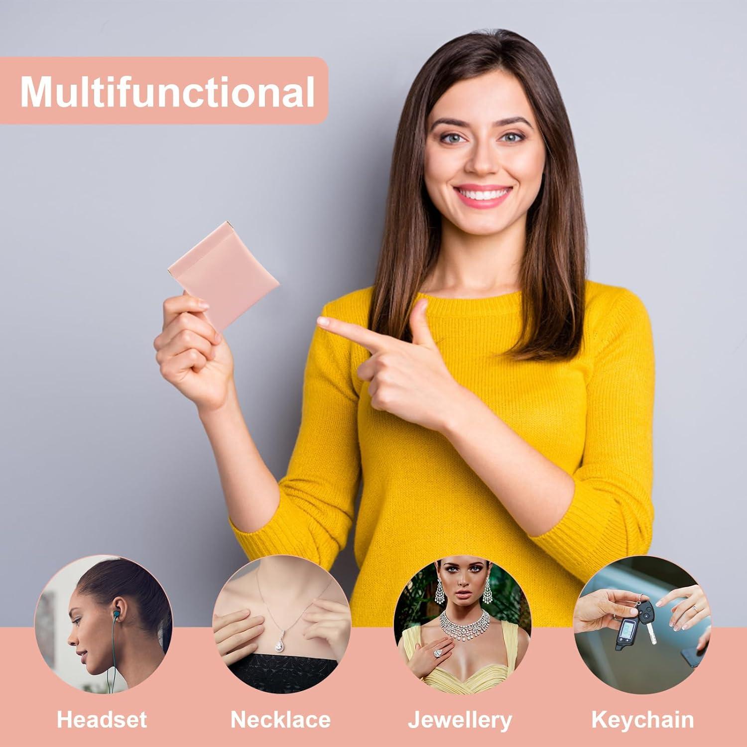 Estuche de Maquillaje Rosa 4 Pcs Portátil para Mujeres