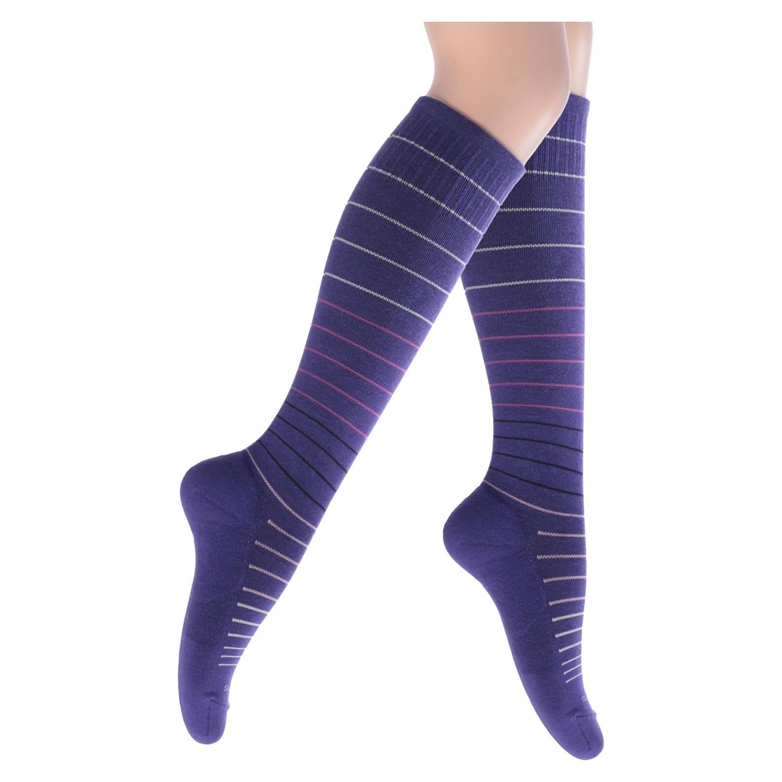 Calcetines de Compresión SocksLane Rayas Amatista S/M 15-20 mmHg