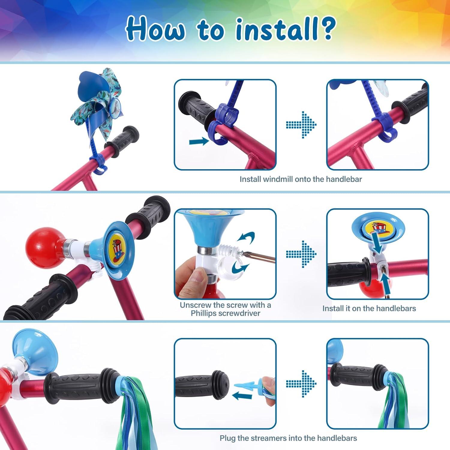 Juego de bocinas para bicicletas infantiles Little World