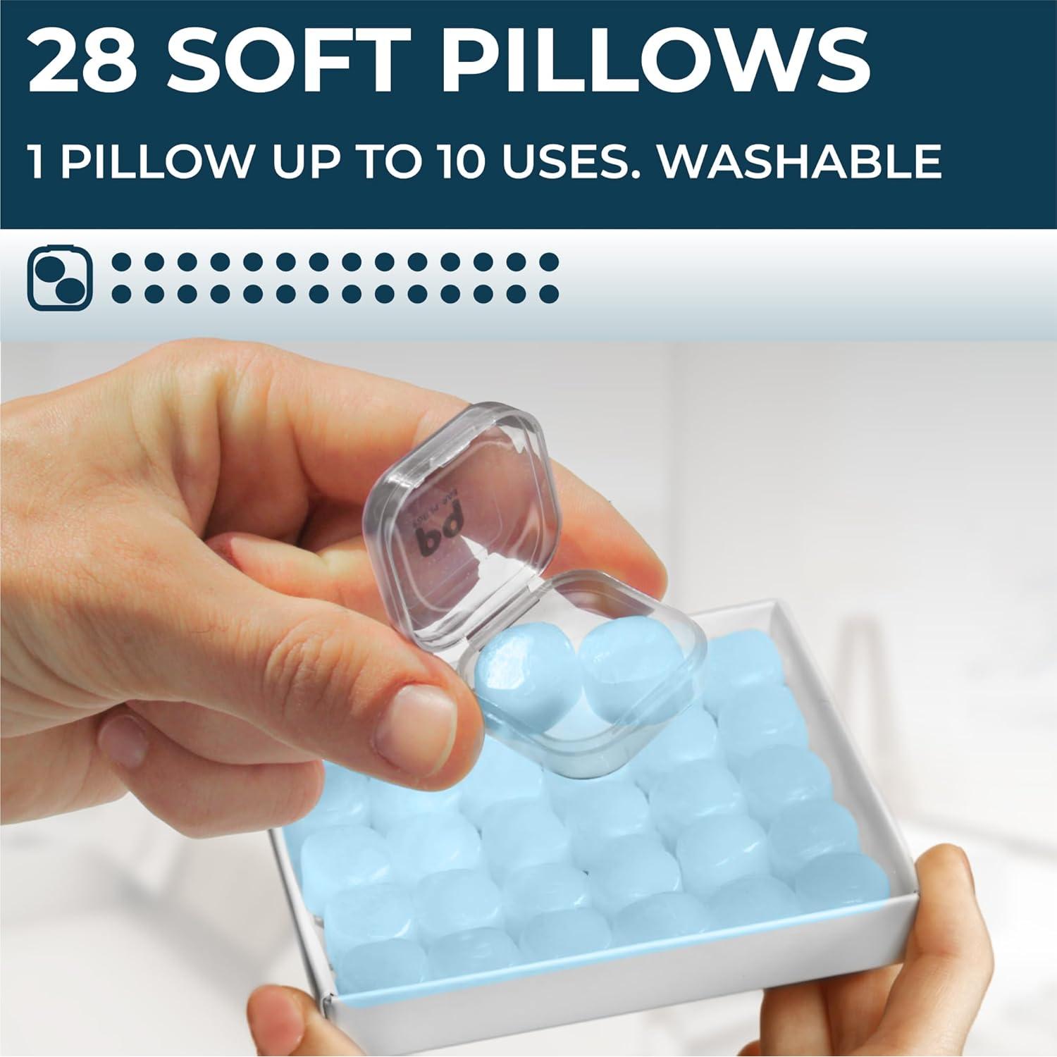 Tapones para oídos de cera Peace&Quiet 28 unidades azul