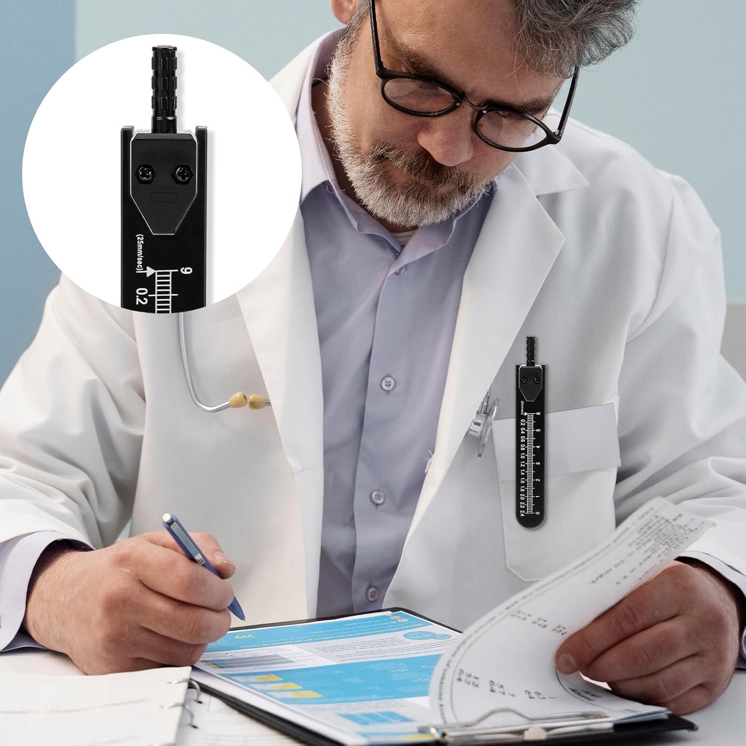 Calibrador EKG MOZEAT LENS 2 Piezas Negro 11.5 cm