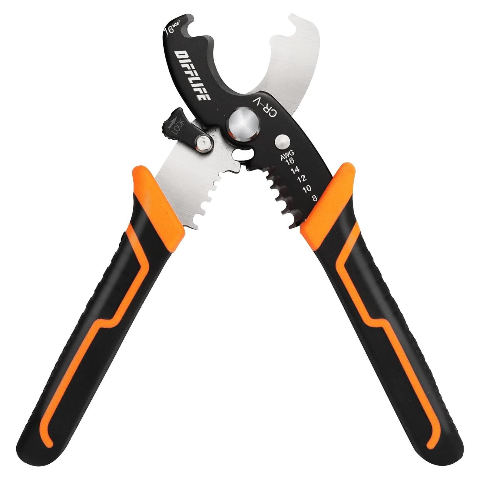 Herramienta Multifuncional DIFFLIFE 18 cm Pelacables y Cortadores