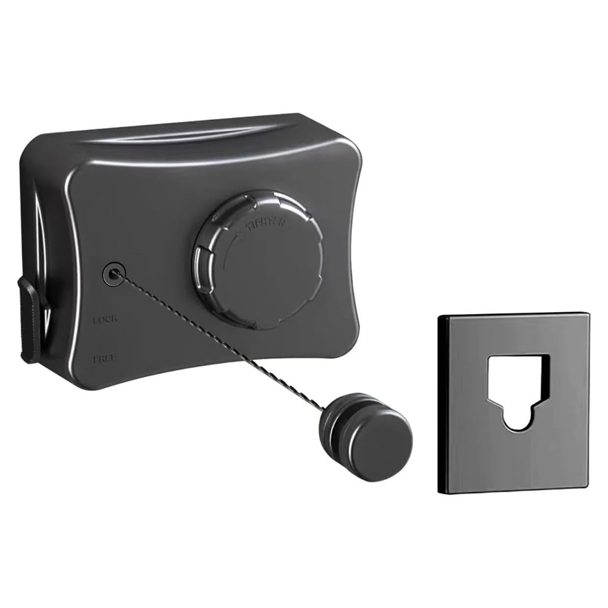 Cuerda de Ropa Retráctil JIAYIGOOD 5.1m Negra para Exterior