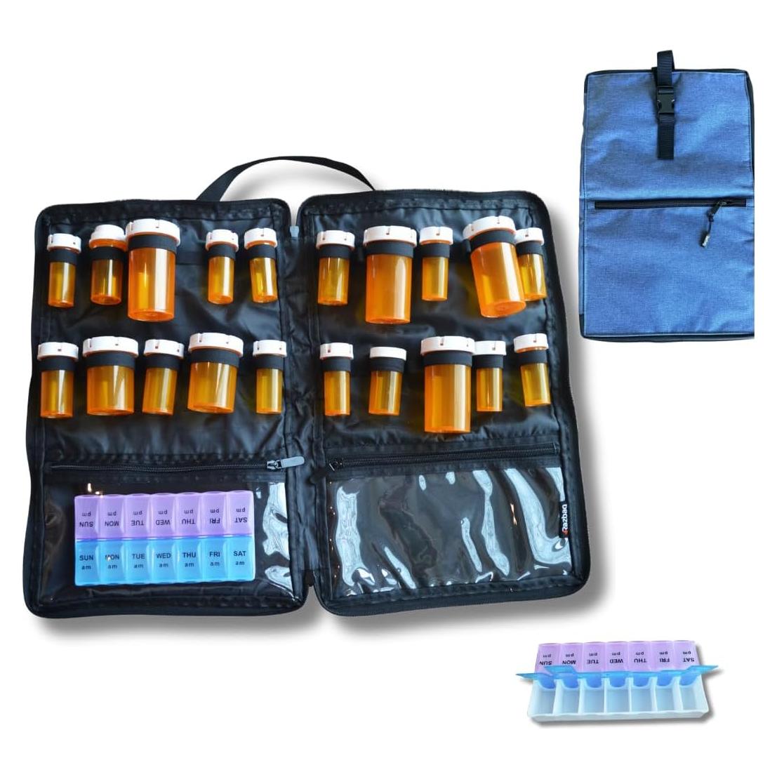 Bolsa de Medicina de Viaje Razbag - Organizador Azul 43x28cm