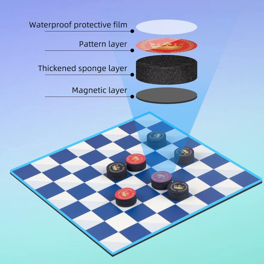 Juego de Mesa 2 en 1 Damas y Tres en Raya TRAVOFUN