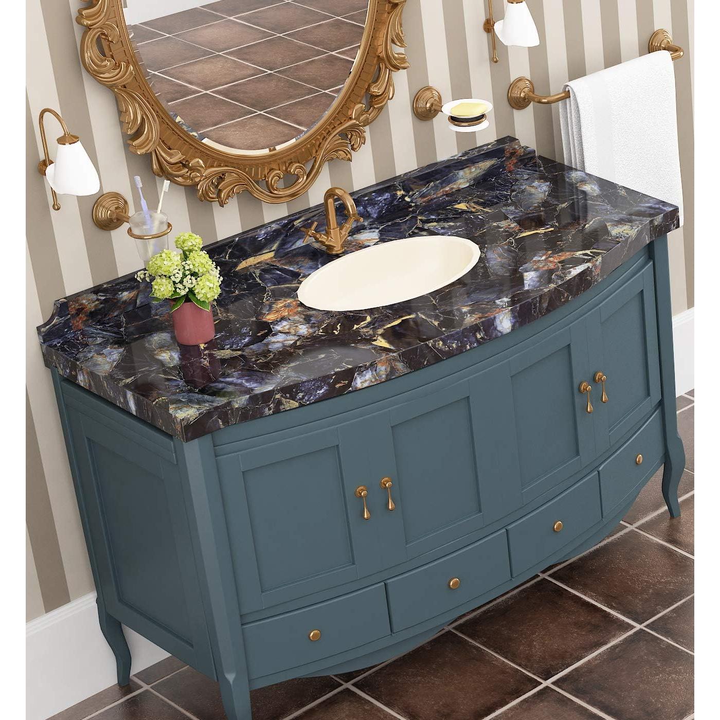 Papel Tapiz Autoadhesivo Livelynine Mármol Azul 40x200 cm