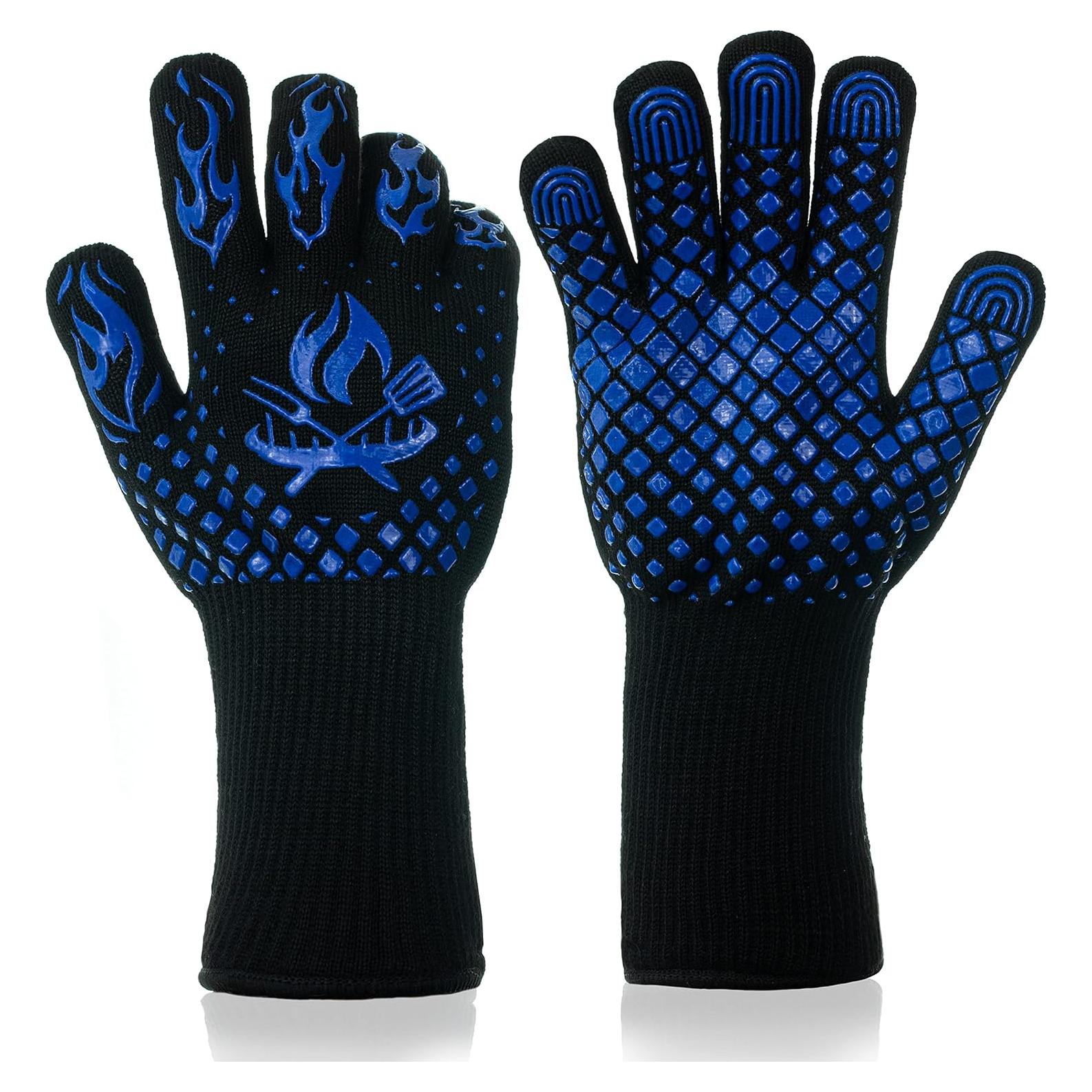 Guantes de BBQ AMZ BBQ CLUB resistentes al calor 800°C