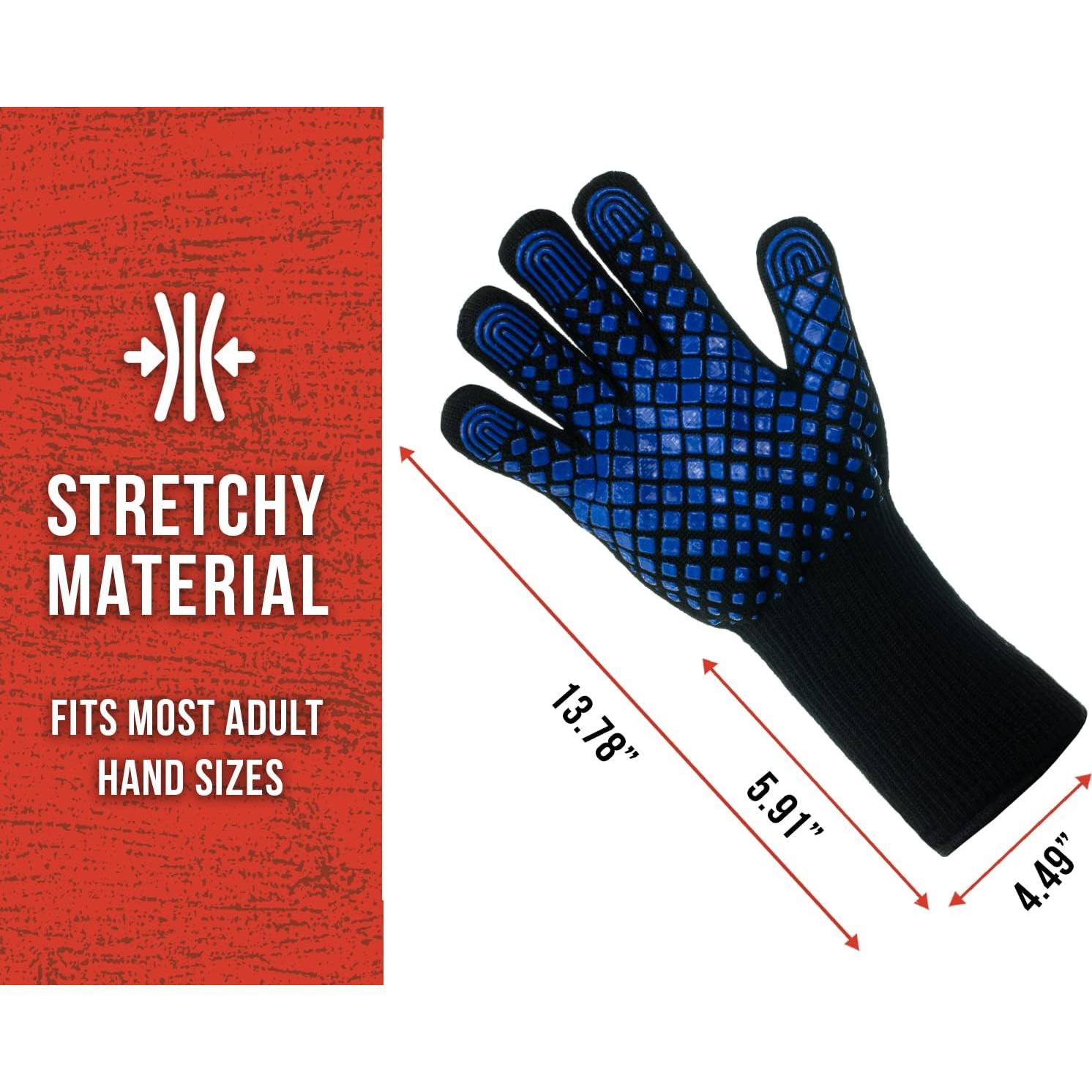 Guantes de BBQ AMZ BBQ CLUB resistentes al calor 800°C