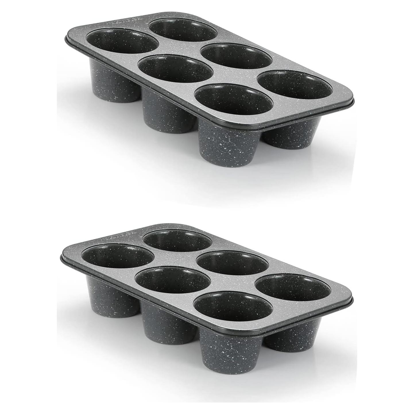 Sartén de Muffin Jumbo Monfish 6 Tazas Antiadherente