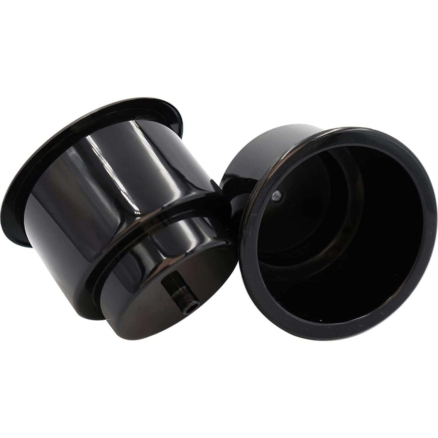 Soporte de Bebida Empotrado Yuanhe Negro 4PCS con Drenaje