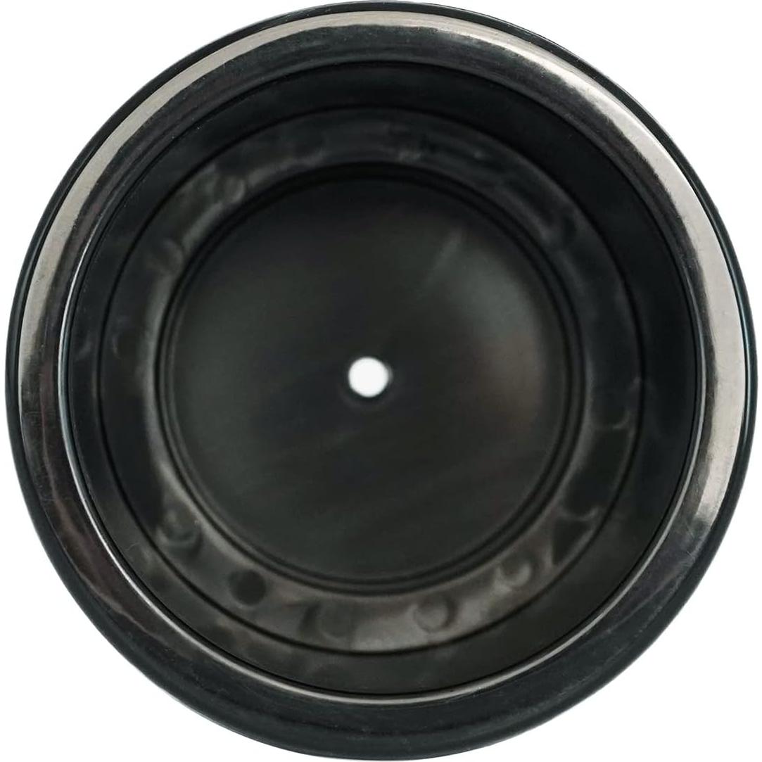 Soporte de Bebida Empotrado Yuanhe Negro 4PCS con Drenaje