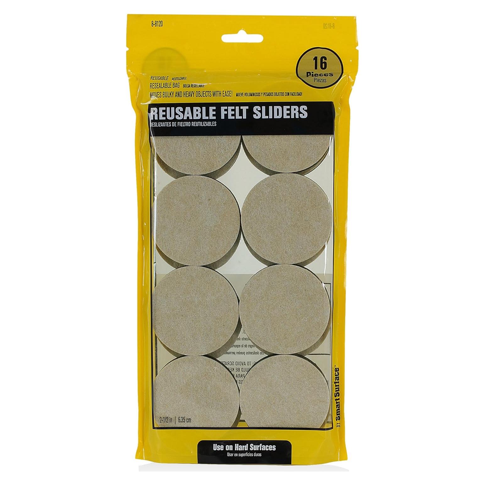 Deslizadores de Muebles Reutilizables Smart Surface 6.35 cm