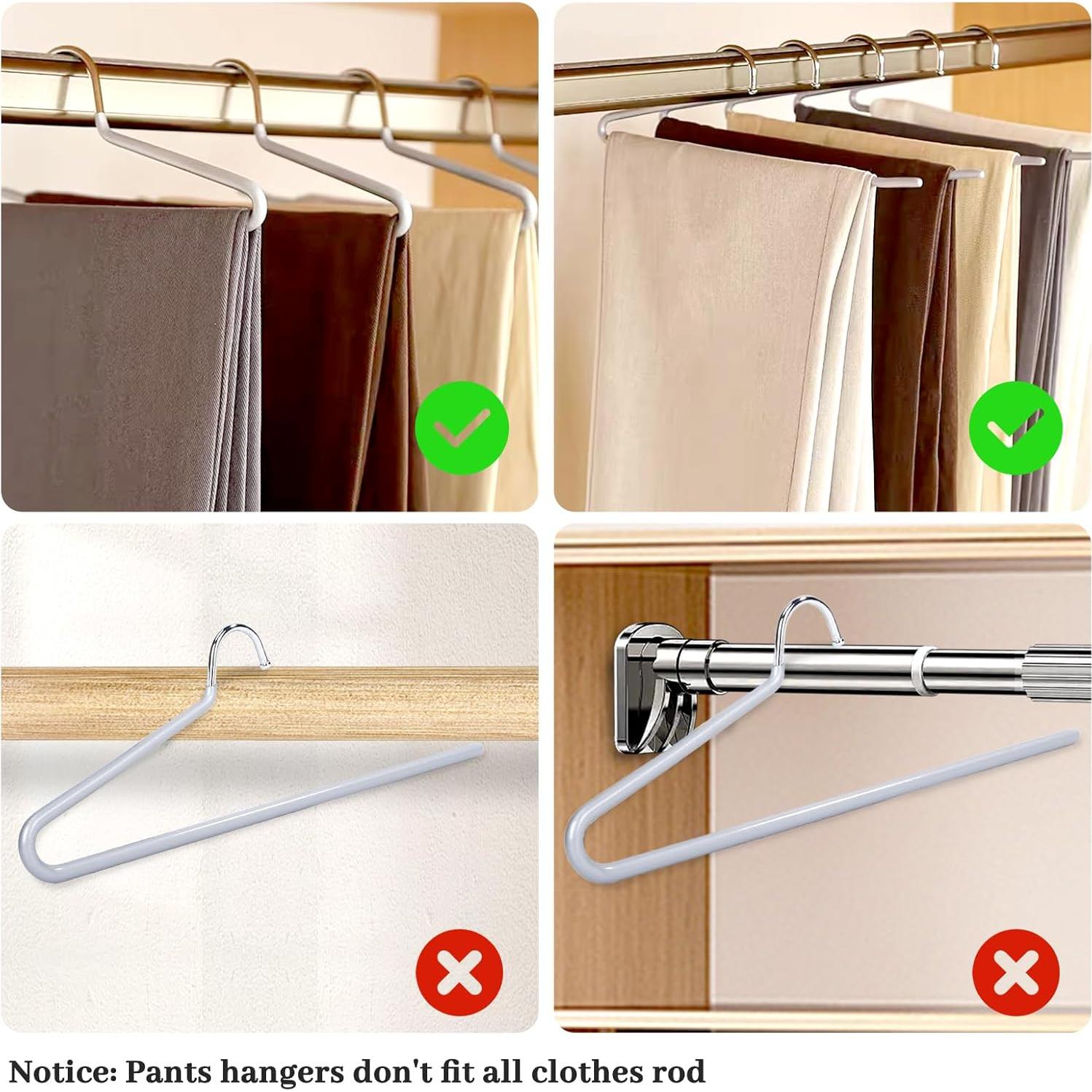 Perchas Abiertas Antideslizantes LALALIVABLE 20 Piezas Metal Gris