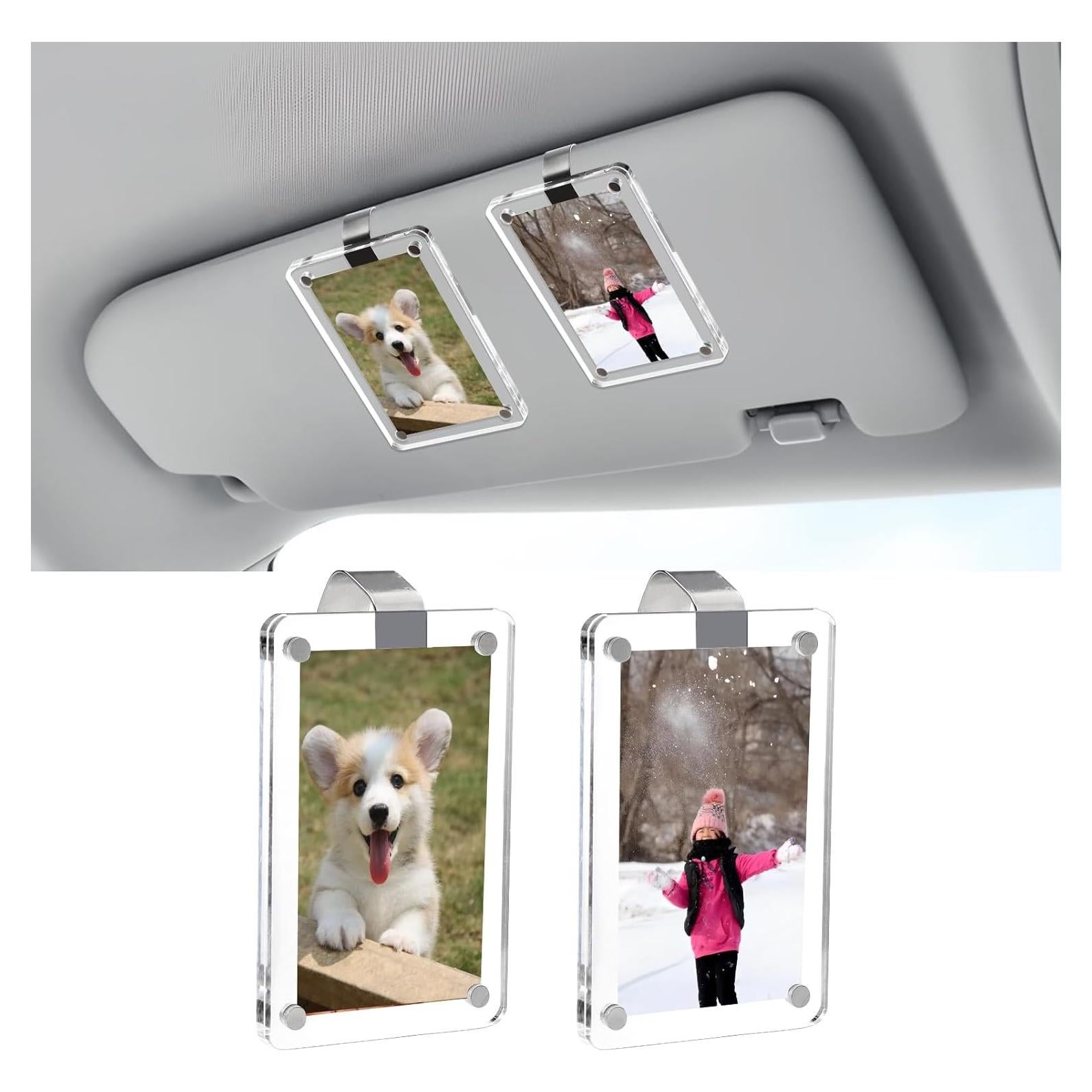 Marco de Foto Magnético Dargoose para Visera de Coche 2-Pack