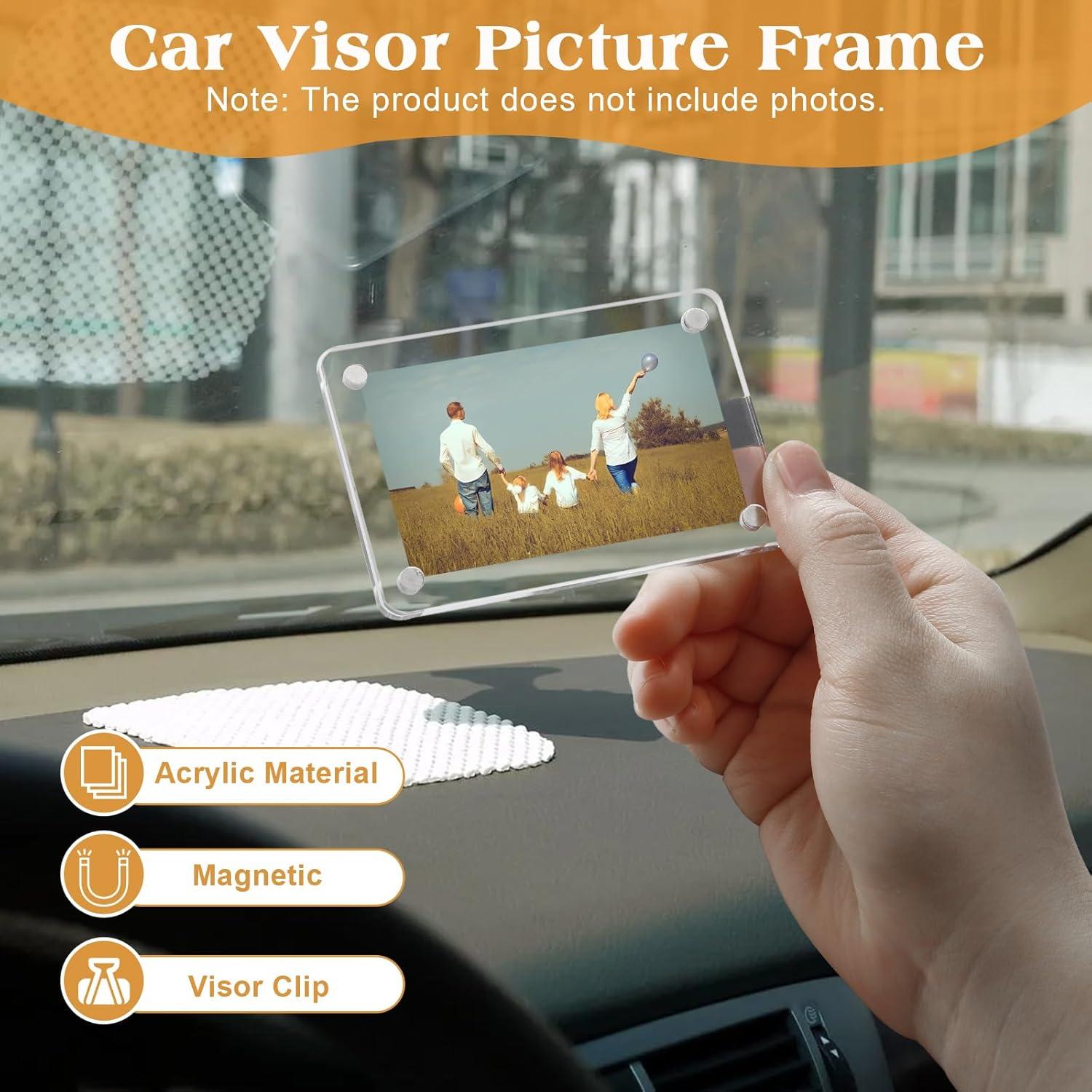 Marco de Foto Magnético Dargoose para Visera de Coche 2-Pack