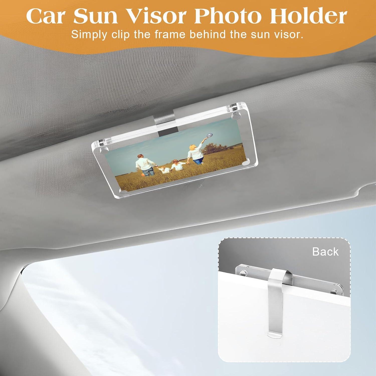 Marco de Foto Magnético Dargoose para Visera de Coche 2-Pack