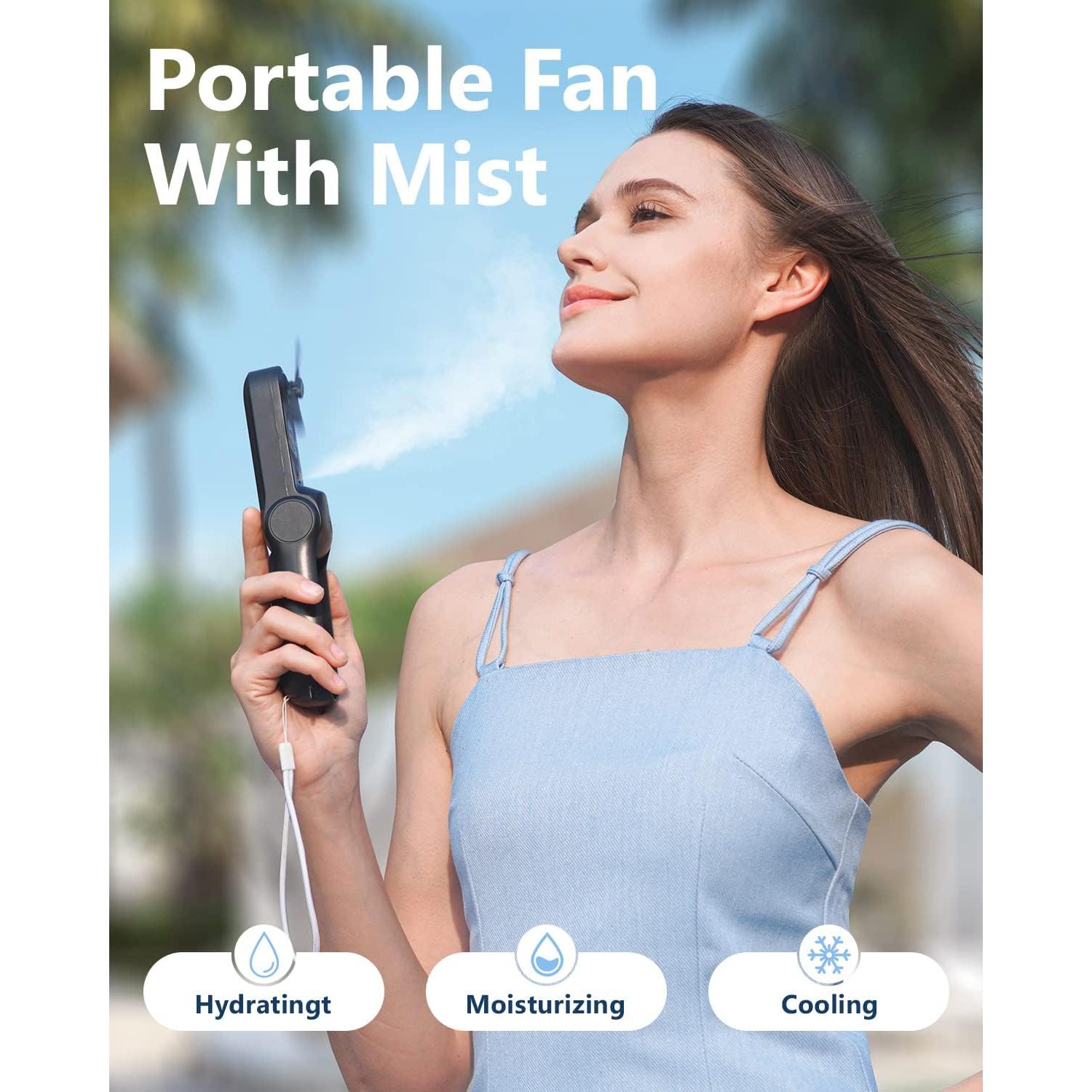 Ventilador Personal Portátil SWEETFULL S4 con Rocío y USB