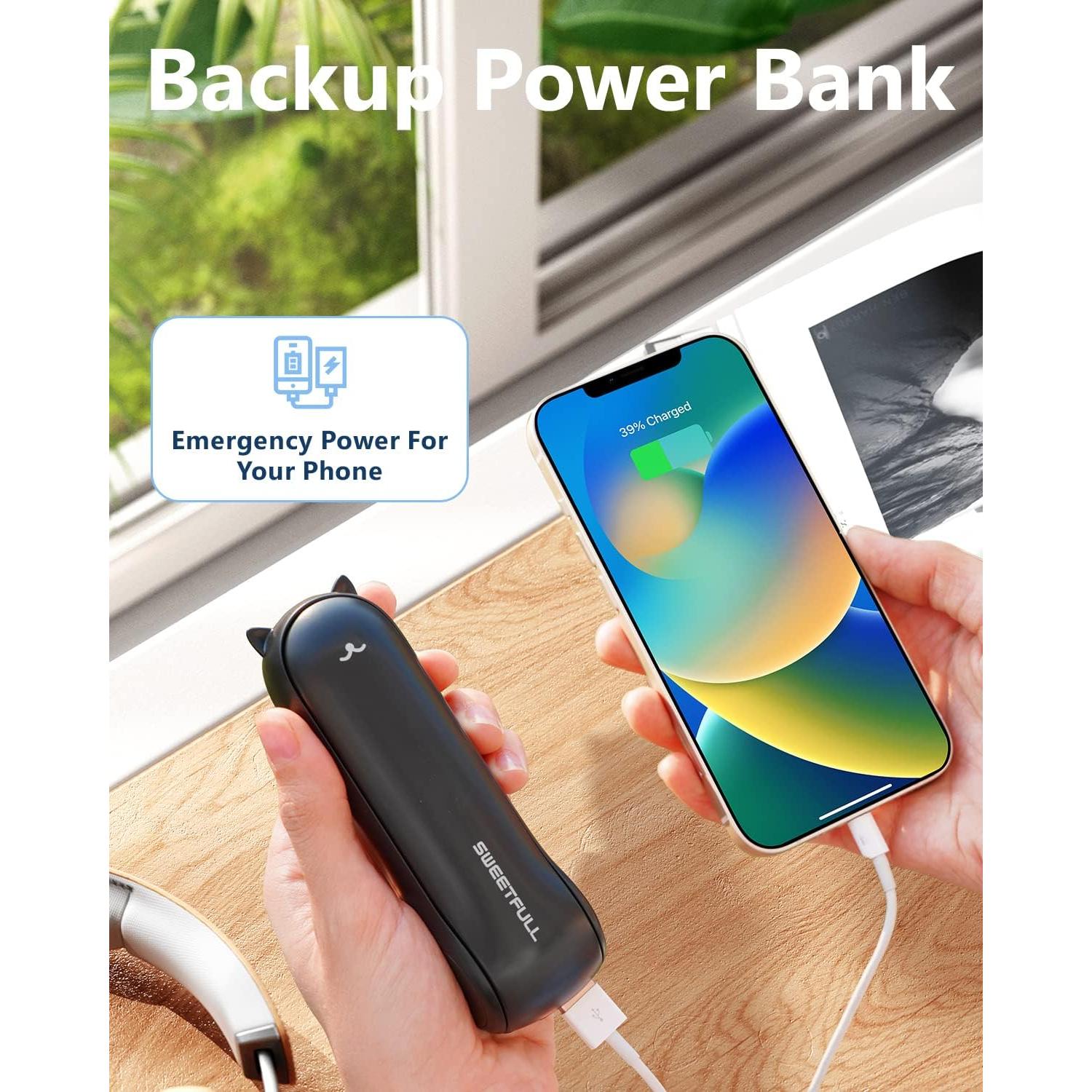 Ventilador Personal Portátil SWEETFULL S4 con Rocío y USB