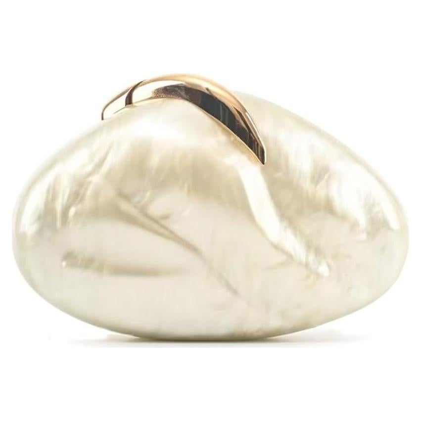 Bolso de mano acrílico plateado Blinkgoo 22x15 cm para mujer